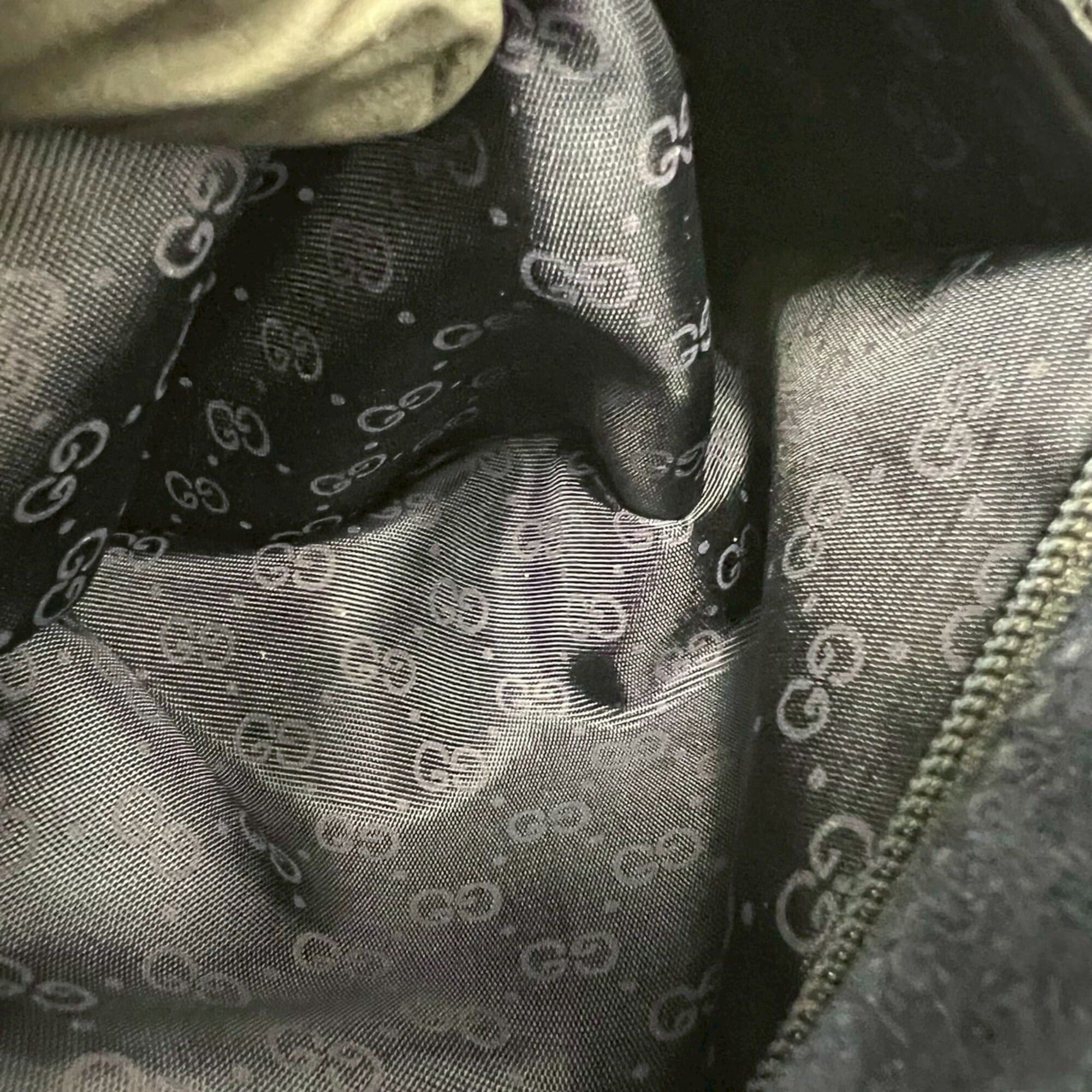 Gucci GUCCI Old Gucci GG Logo Hardware Leather Round Mini Shoulder Bag Pouch Navy Blue a83-2 Size ONE SIZE - 10 Thumbnail