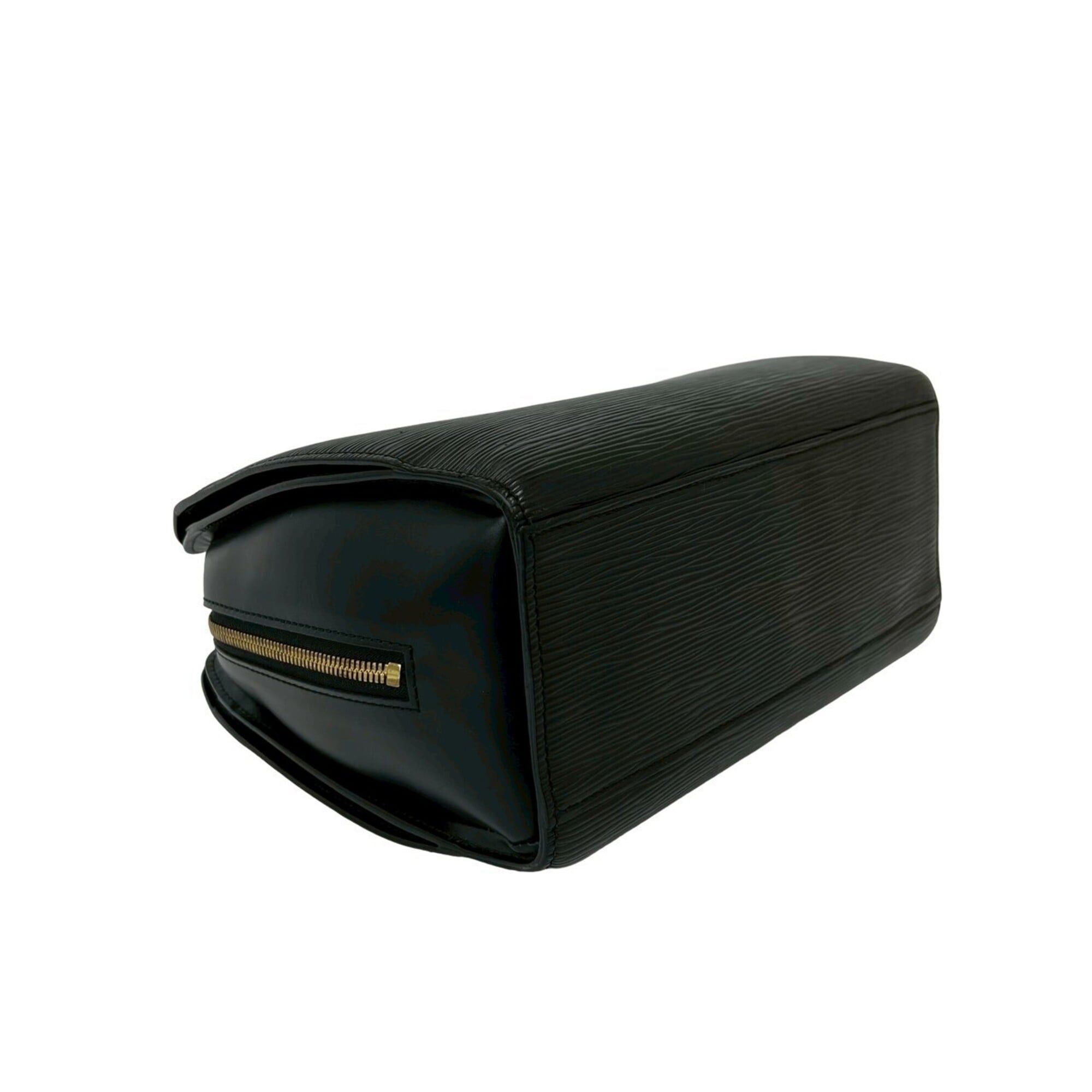 Louis Vuitton Louis Vuitton Pont Neuf Epi Leather Genuine Round Zip Handbag Mini Boston Bag Noir 20803 Size ONE SIZE - 7 Thumbnail