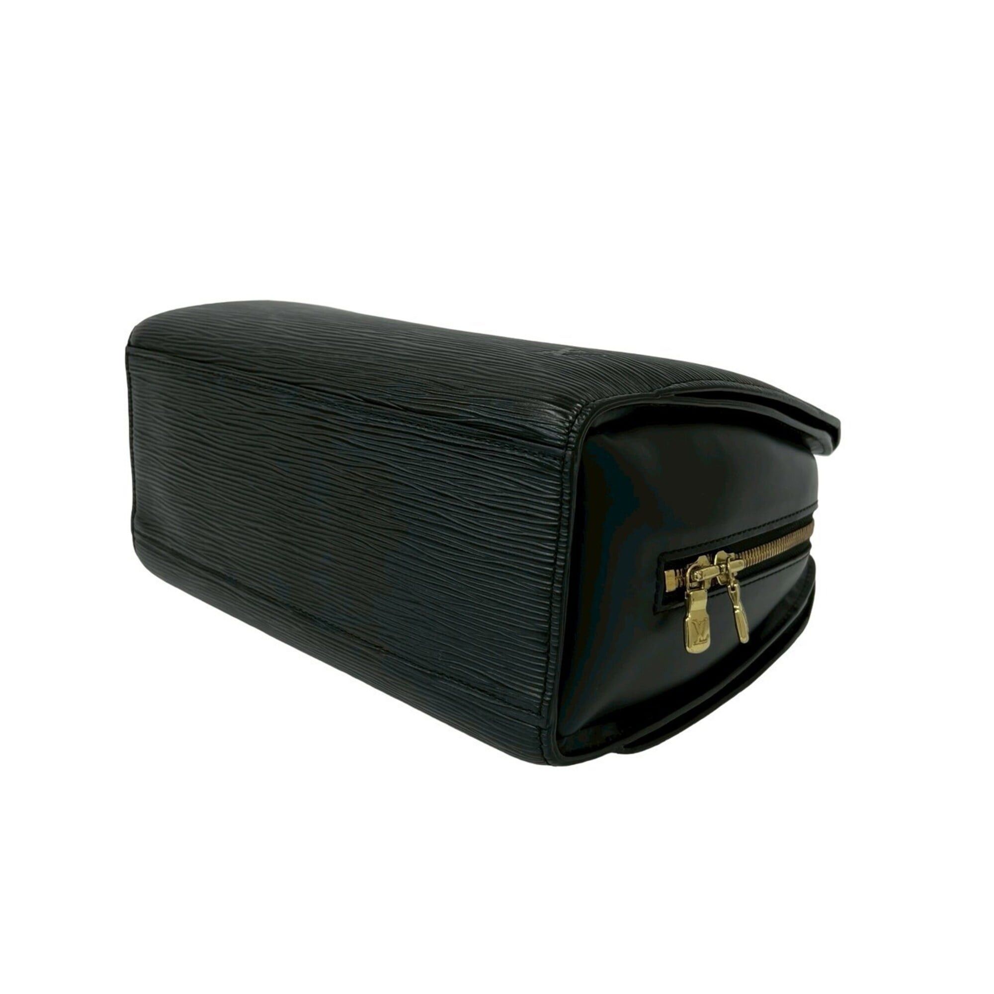 Louis Vuitton Louis Vuitton Pont Neuf Epi Leather Genuine Round Zip Handbag Mini Boston Bag Noir 20803 Size ONE SIZE - 8 Thumbnail
