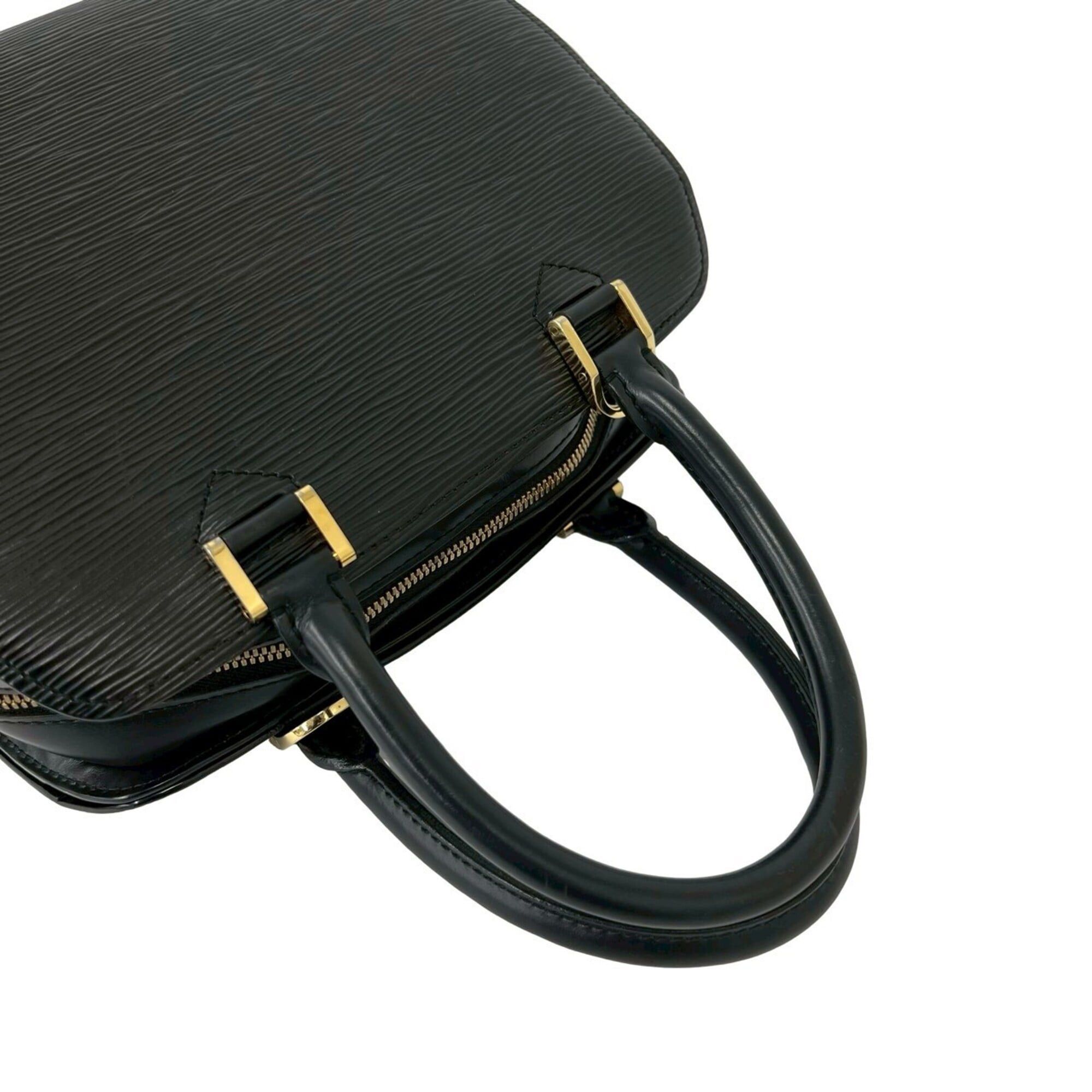 Louis Vuitton Louis Vuitton Pont Neuf Epi Leather Genuine Round Zip Handbag Mini Boston Bag Noir 20803 Size ONE SIZE - 4 Thumbnail