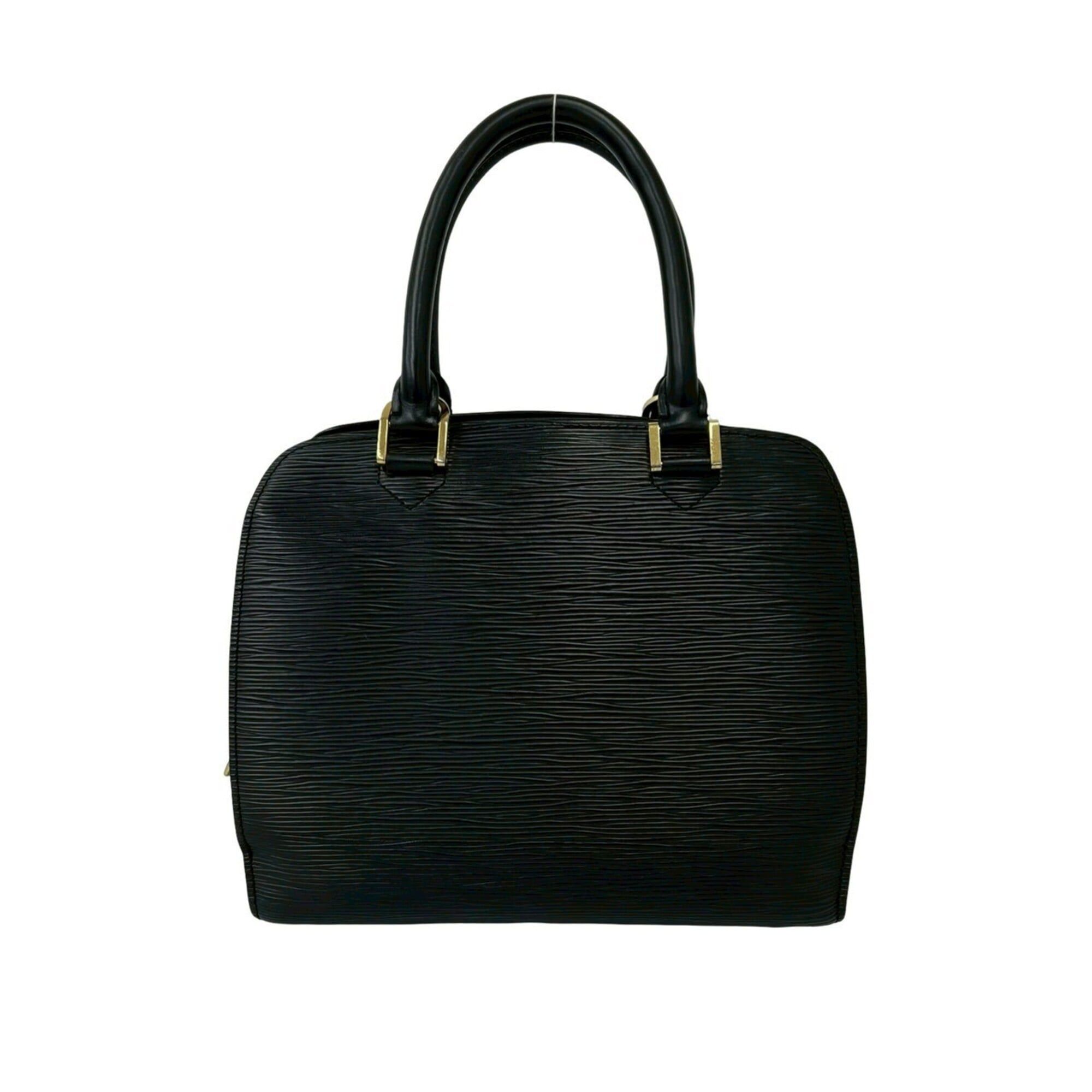 Louis Vuitton Louis Vuitton Pont Neuf Epi Leather Genuine Round Zip Handbag Mini Boston Bag Noir 20803 Size ONE SIZE - 3 Thumbnail