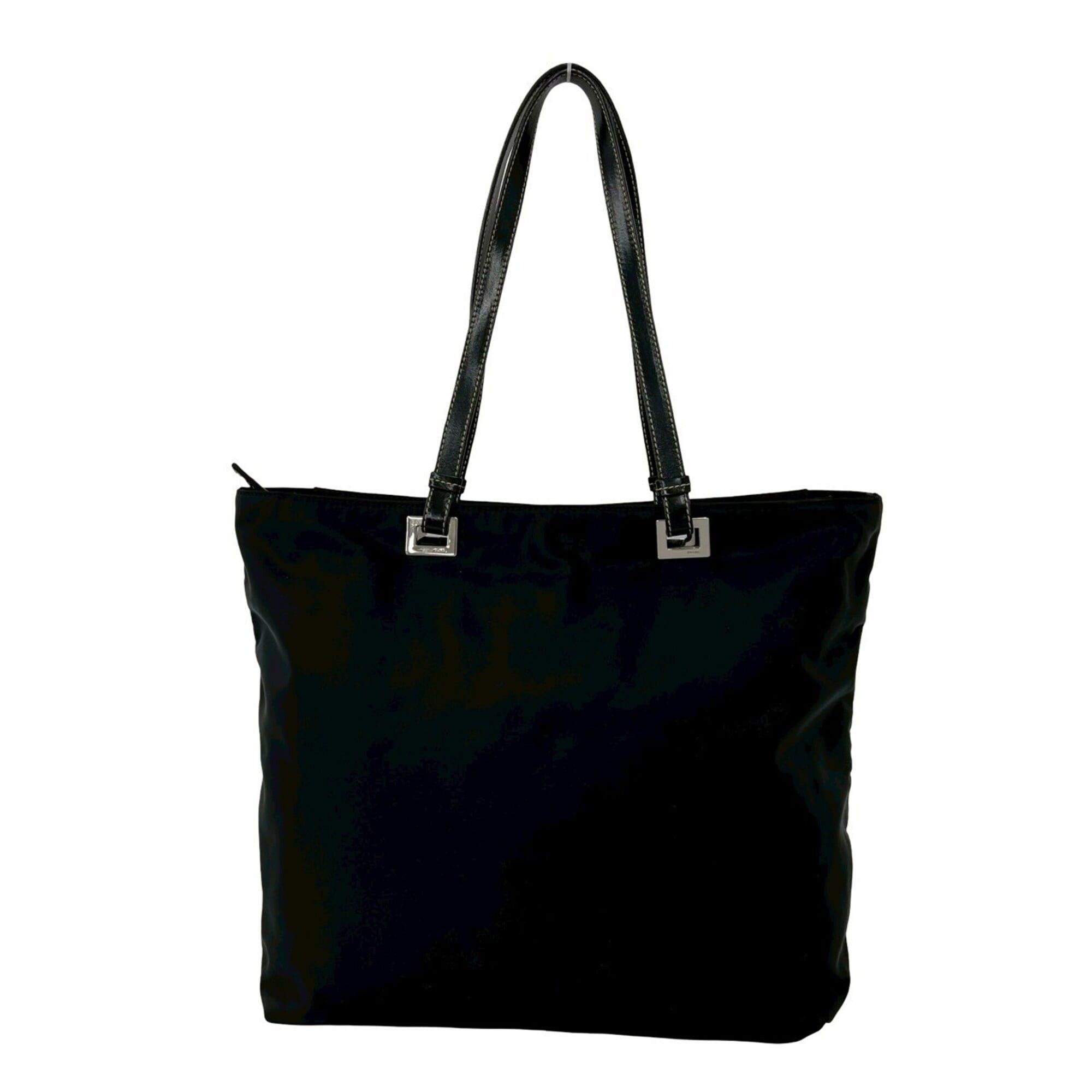 Prada Prada Triangle Logo Plate Hardware Tessuto Nylon Leather Genuine Tote Bag Semi Shoulder Black 73857 Size ONE SIZE - 3 Thumbnail