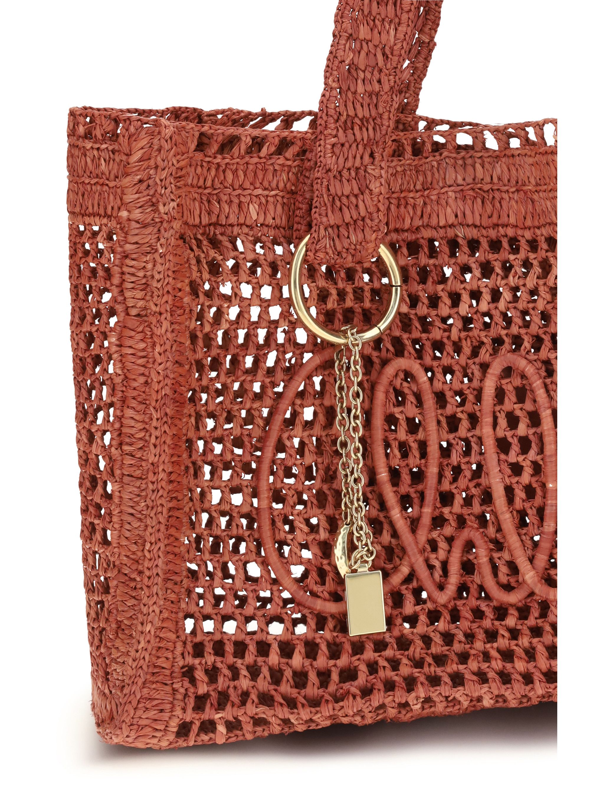 Chloe East-West Summer Banana raffia Tote Bag Size ONE SIZE - 4 Thumbnail