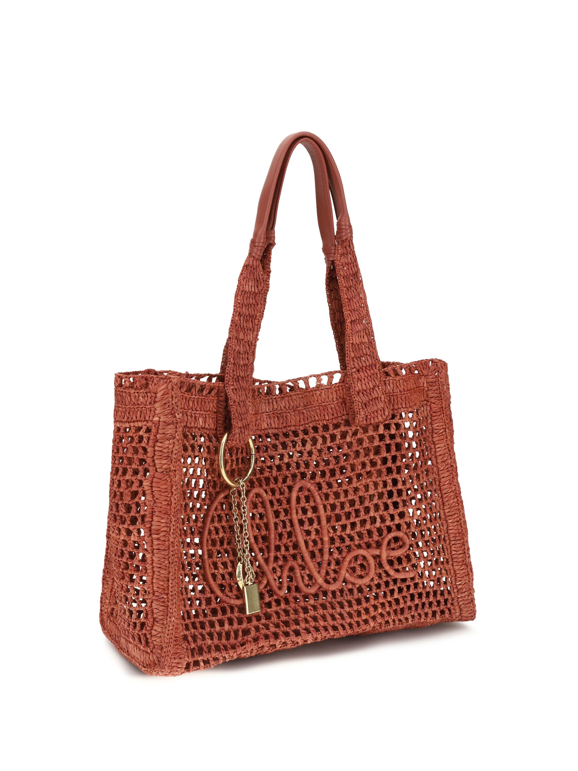 Chloe East-West Summer Banana raffia Tote Bag Size ONE SIZE - 2 Thumbnail