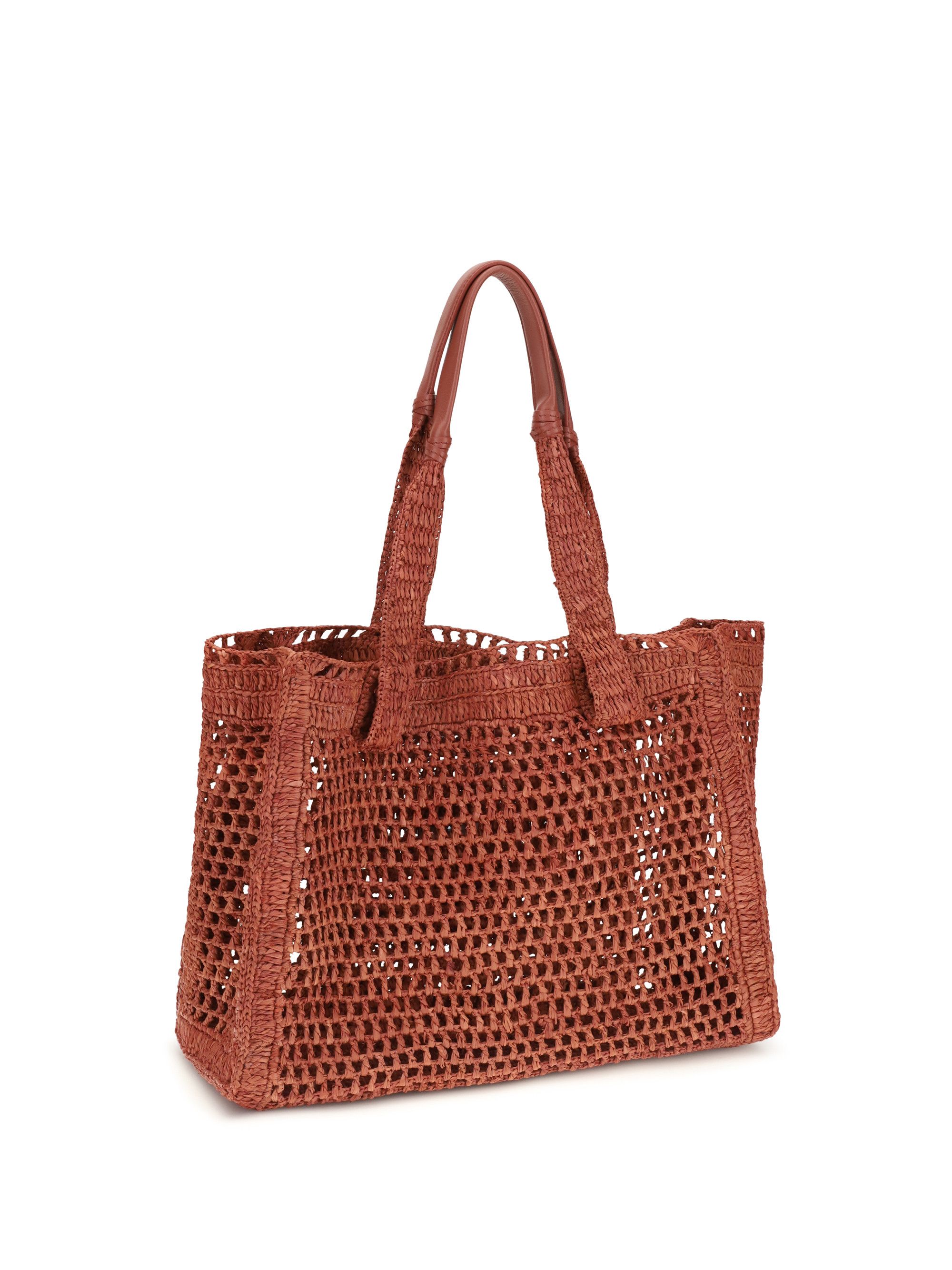 Chloe East-West Summer Banana raffia Tote Bag Size ONE SIZE - 3 Thumbnail