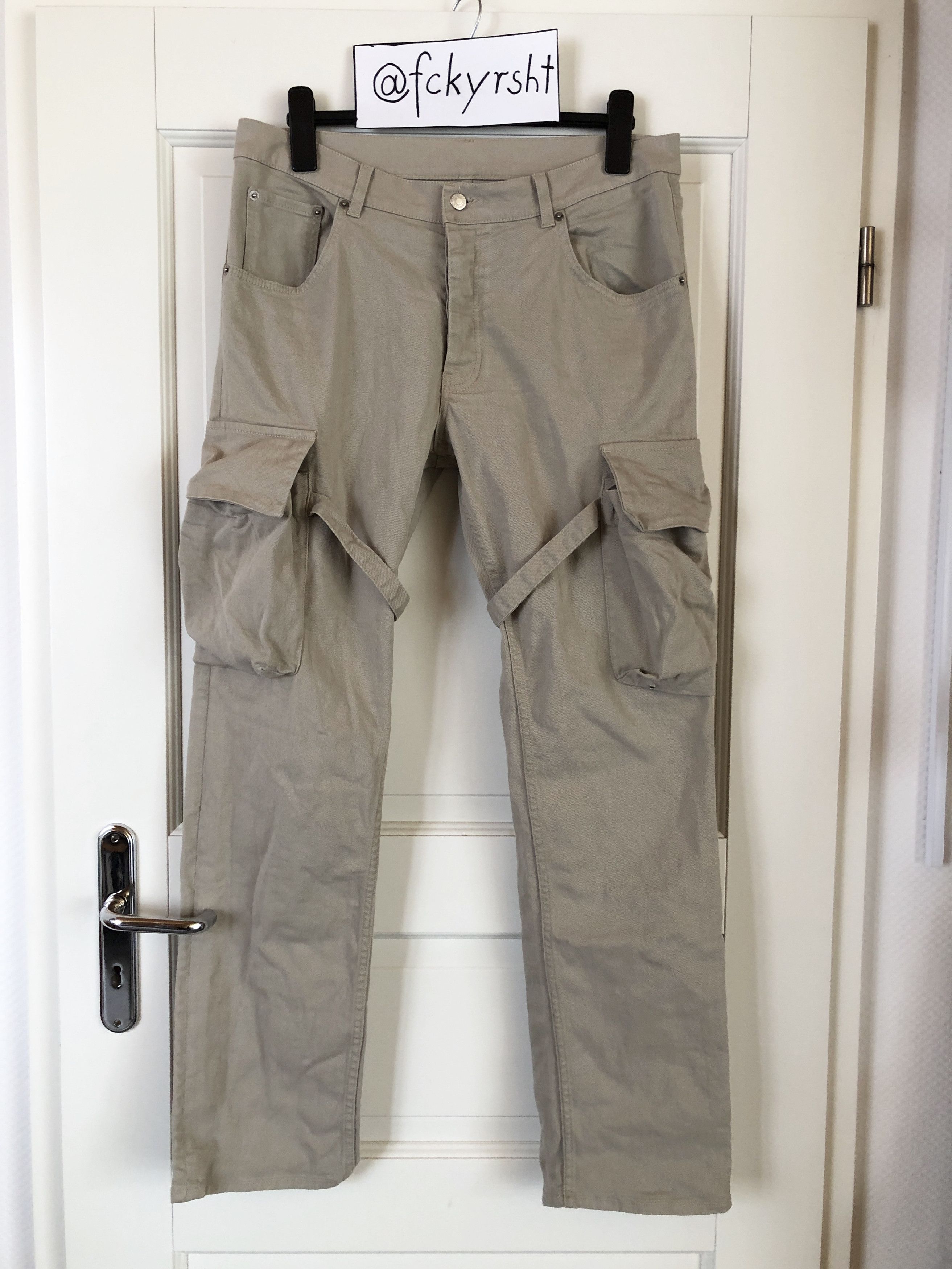 Helmut Lang 1999 Bondage Trousers with Cargo Pockets and Zipper Details –  ENDYMA