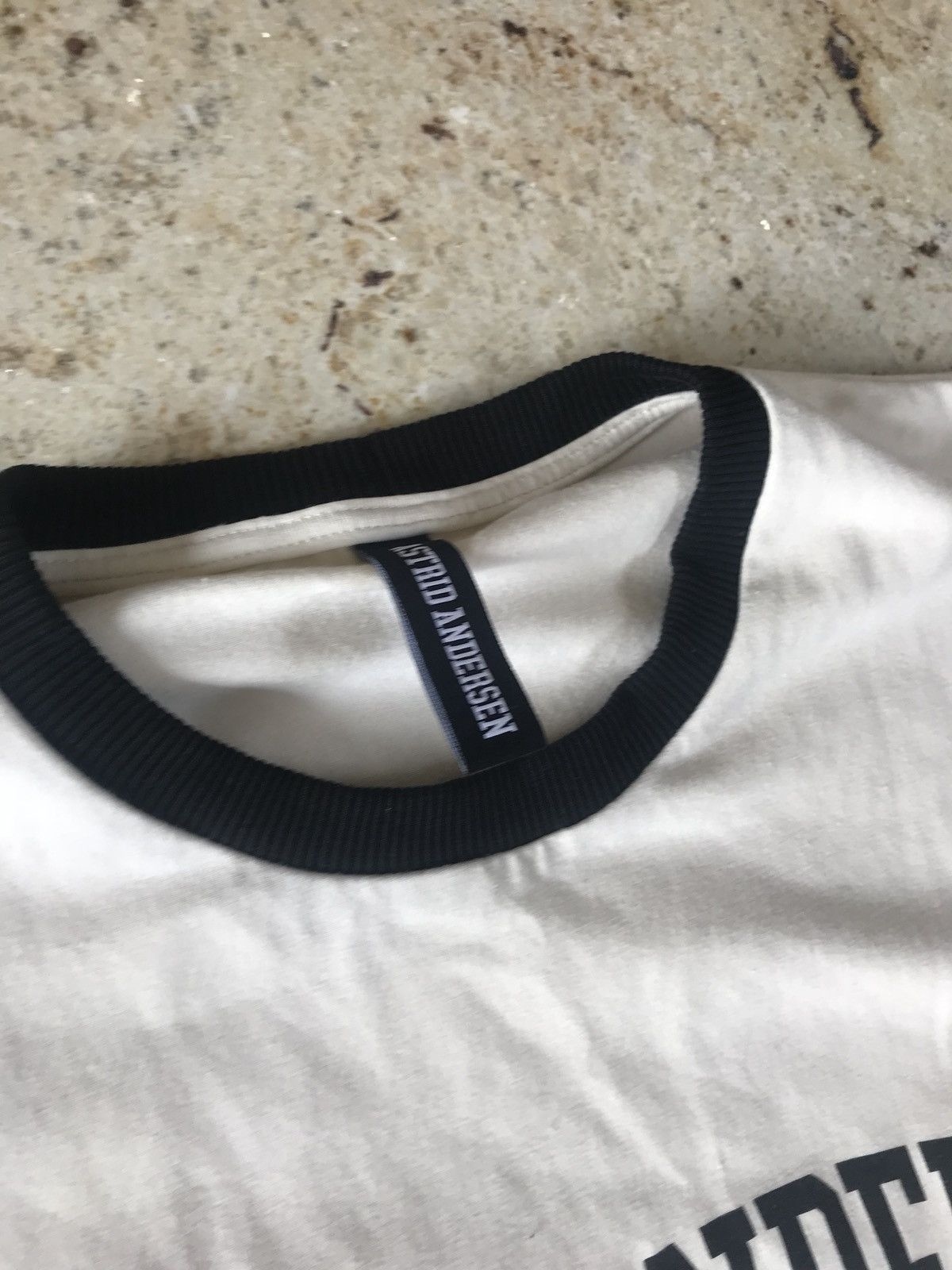 Astrid Andersen o1rshd1 Logo Tee, SS in White Size US XL / EU 56 / 4 - 5 Thumbnail