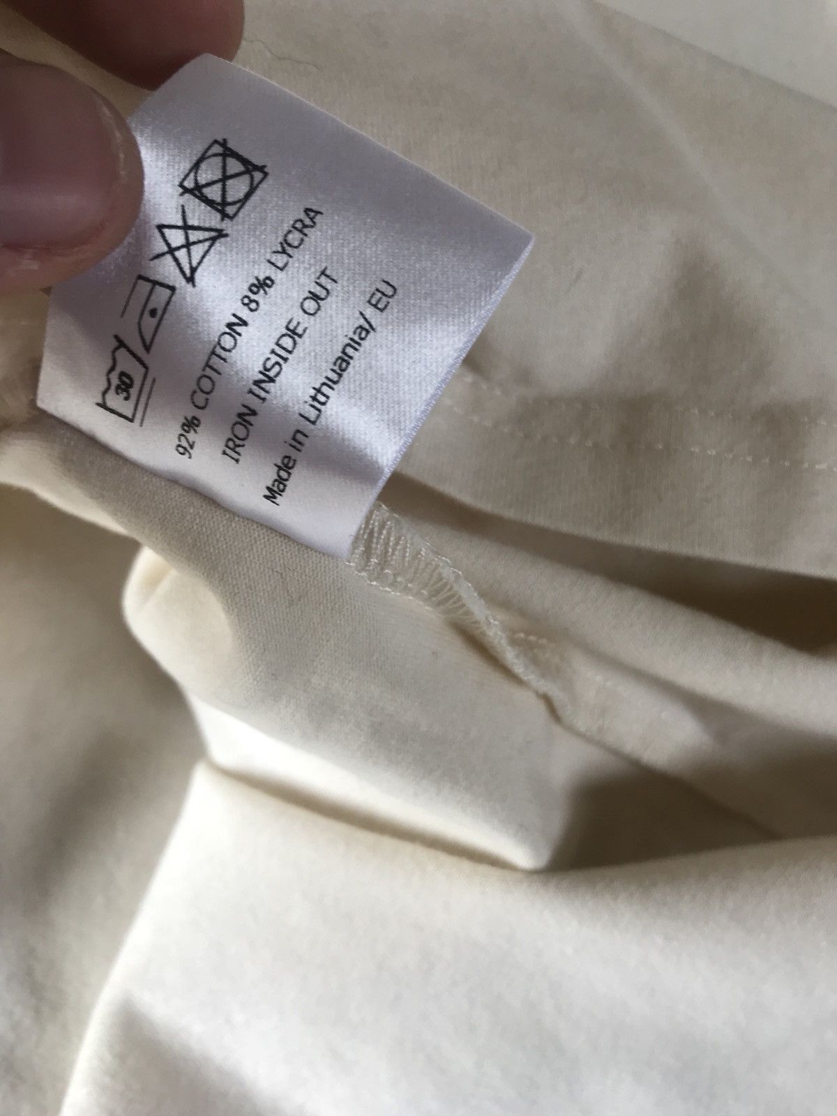 Astrid Andersen o1rshd1 Logo Tee, SS in White Size US XL / EU 56 / 4 - 10 Thumbnail