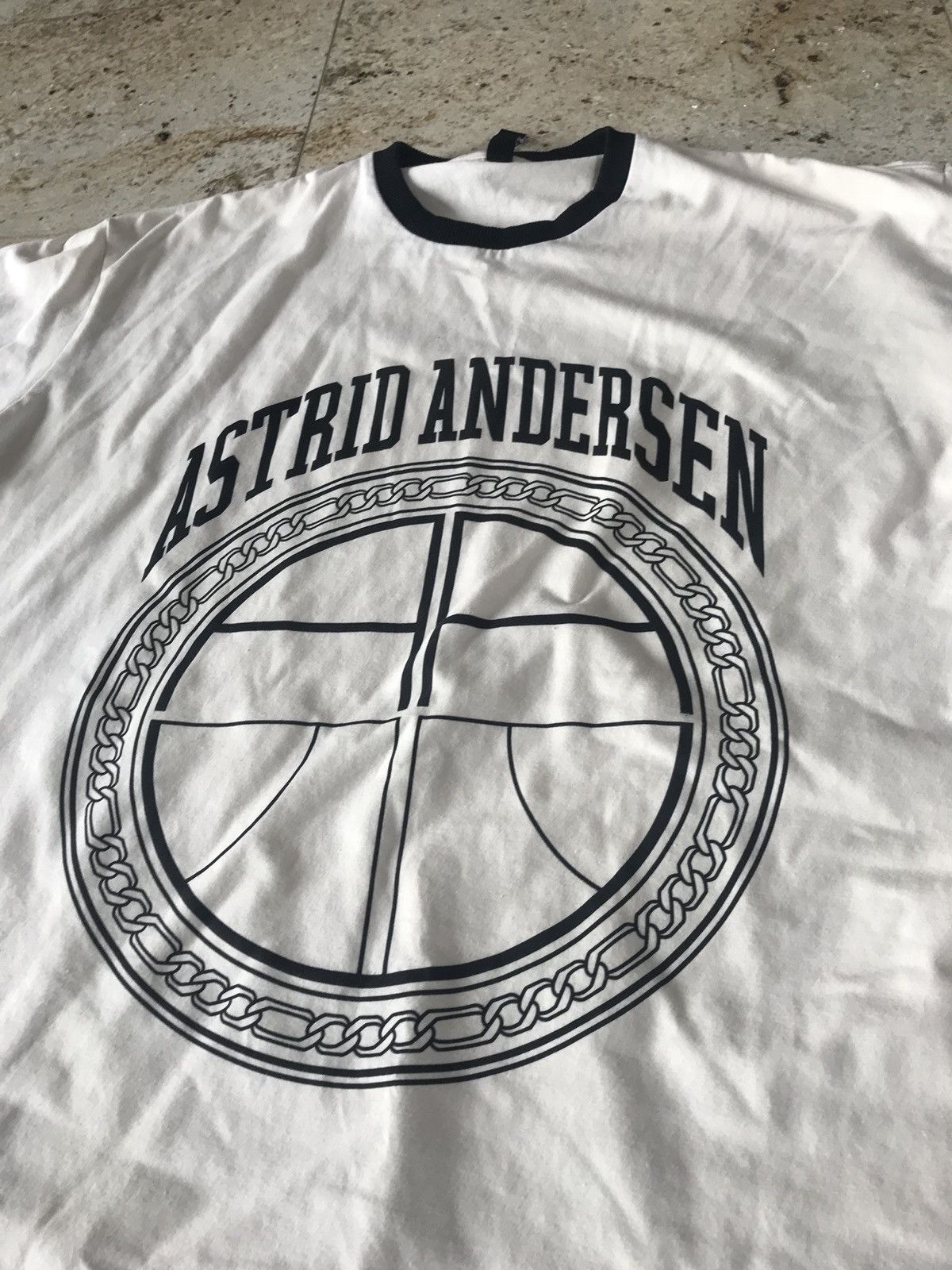 Astrid Andersen o1rshd1 Logo Tee, SS in White Size US XL / EU 56 / 4 - 7 Thumbnail