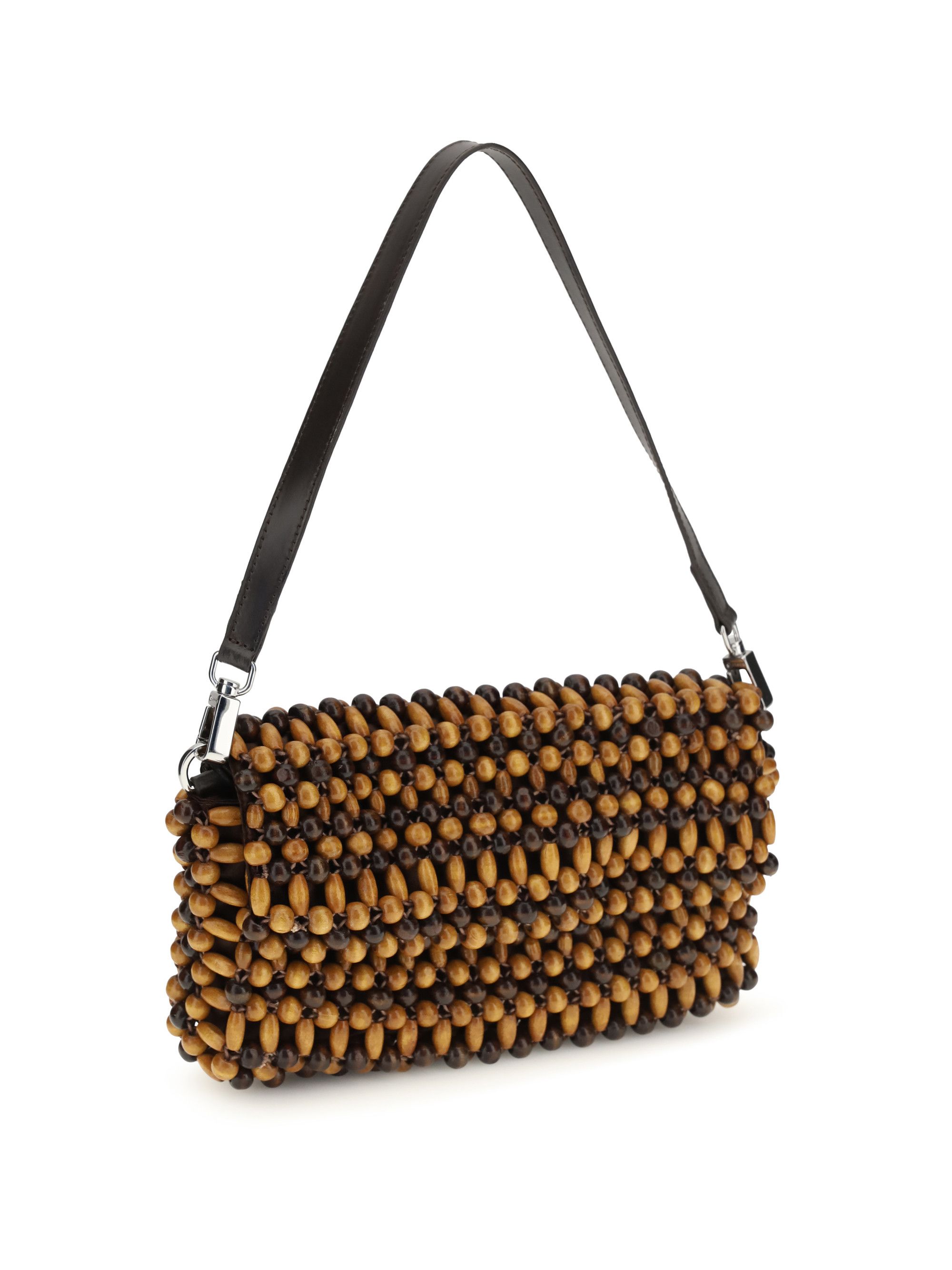Staud Timmy Shoulder Bag Multi Wood Beads Size ONE SIZE - 2 Thumbnail