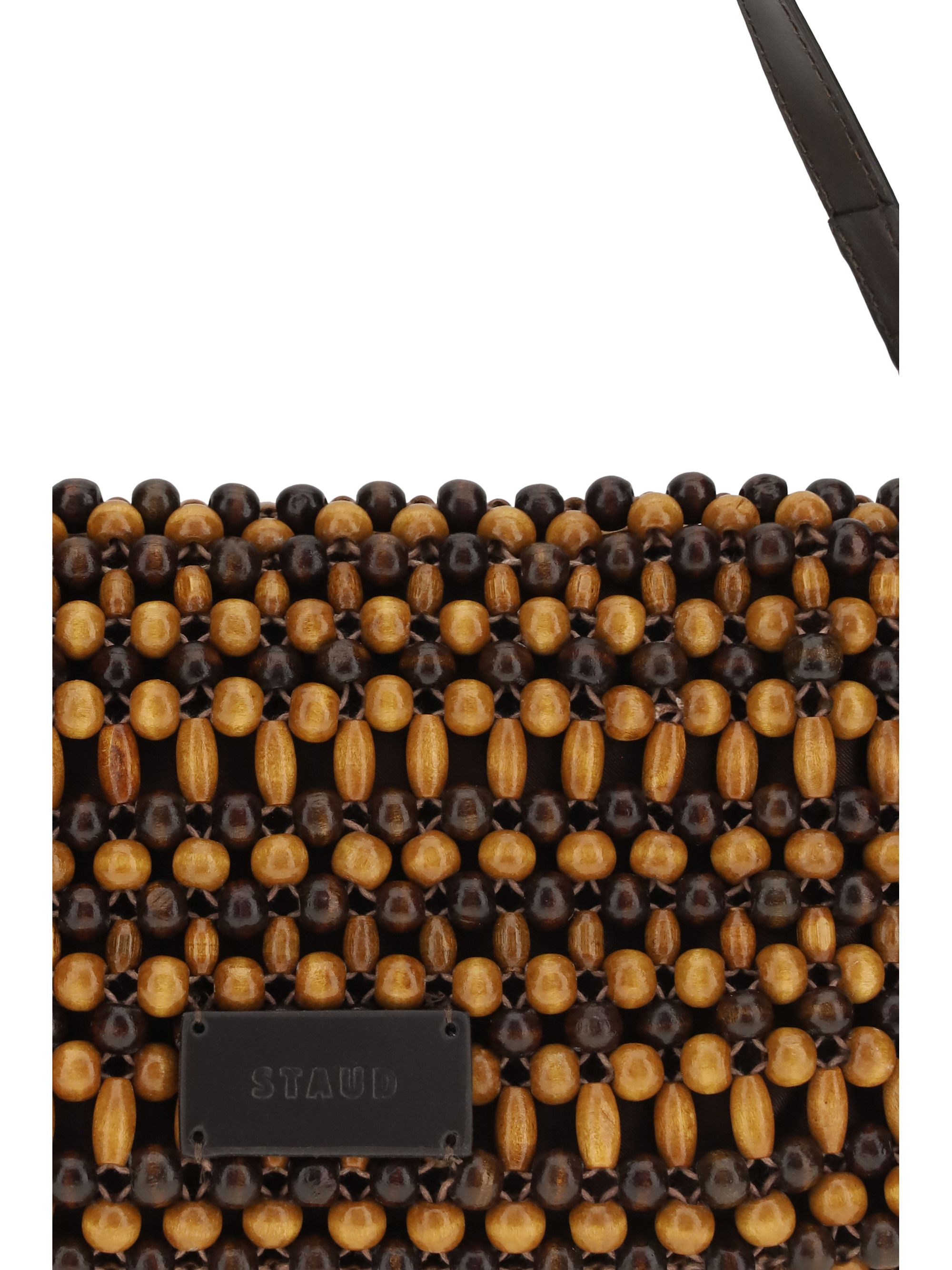 Staud Timmy Shoulder Bag Multi Wood Beads Size ONE SIZE - 4 Thumbnail
