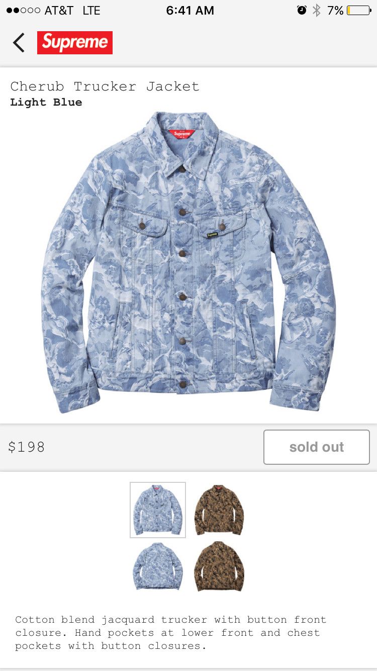 Supreme Supreme cherub trucker jacket | Grailed