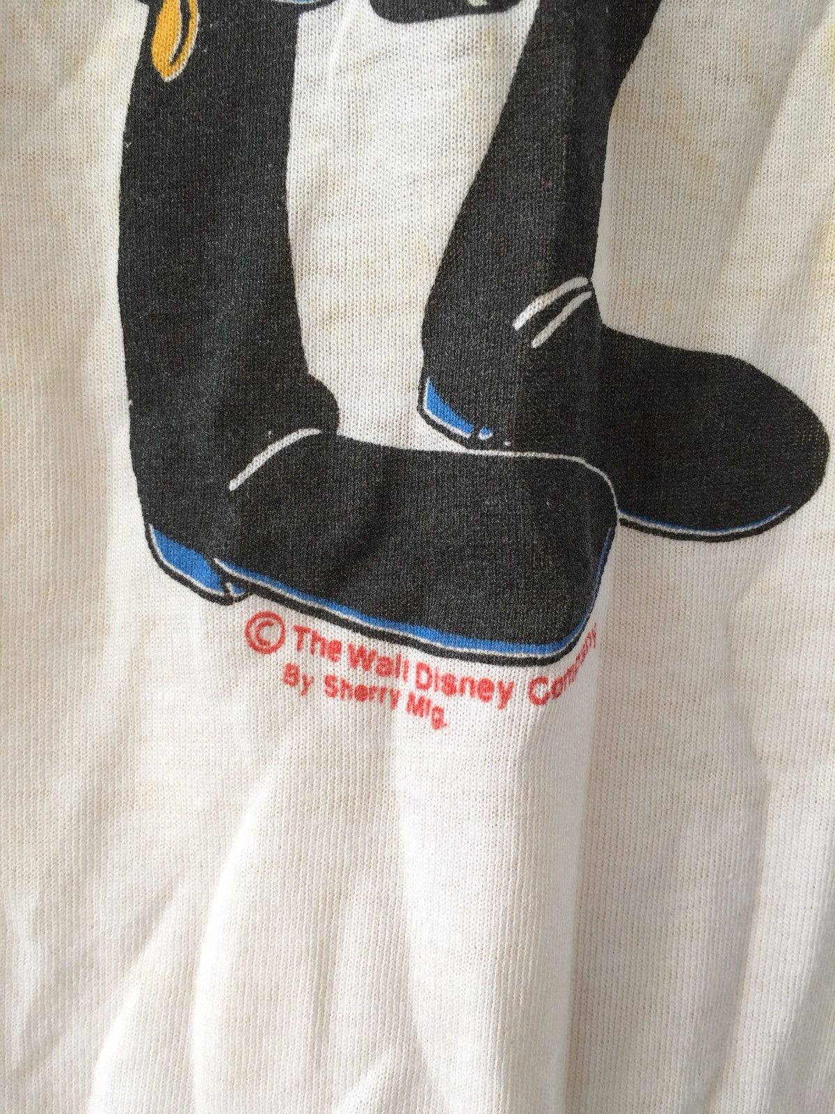 Disney × Vintage Vtg MICKEY MOUSE Just Hangin Out Florida Paperthin Tshirt Size US XL / EU 56 / 4 - 5 Thumbnail