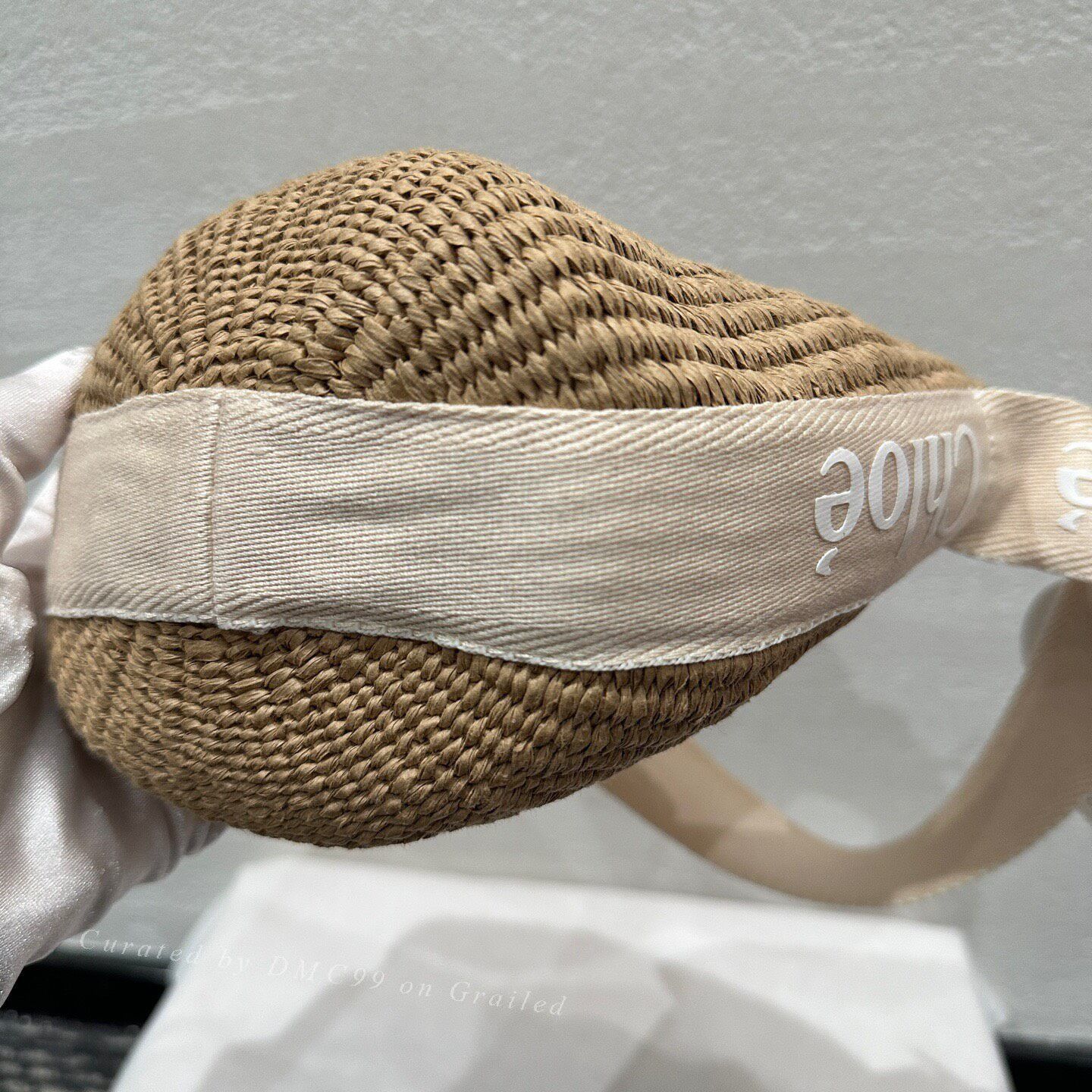 Chloe Chloe Woody Logo Woven Small Basket Tote Size ONE SIZE - 5 Thumbnail