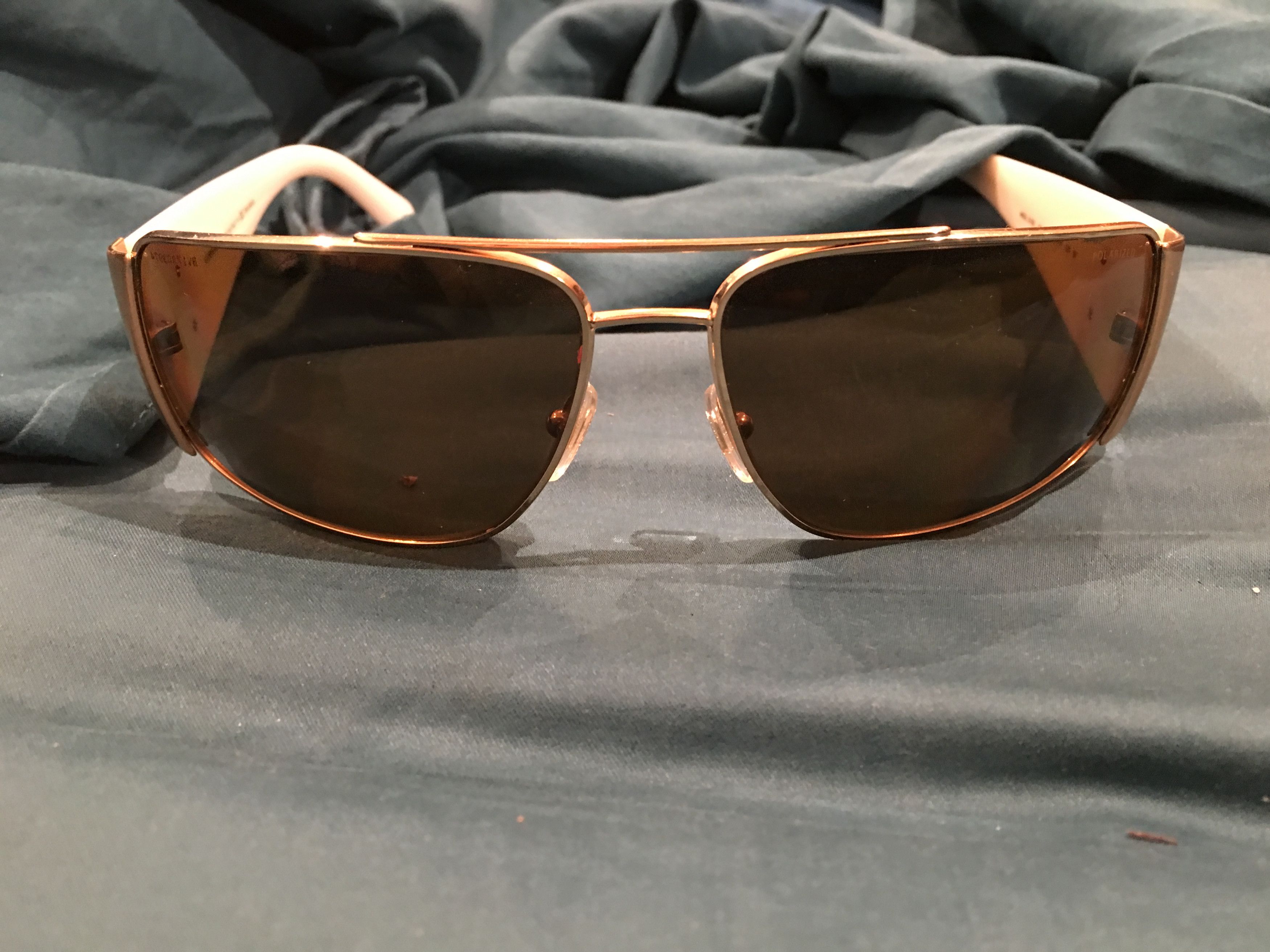 Versace GIANNI VERSACE white gold medusa logo sunglasses 2163 Grailed