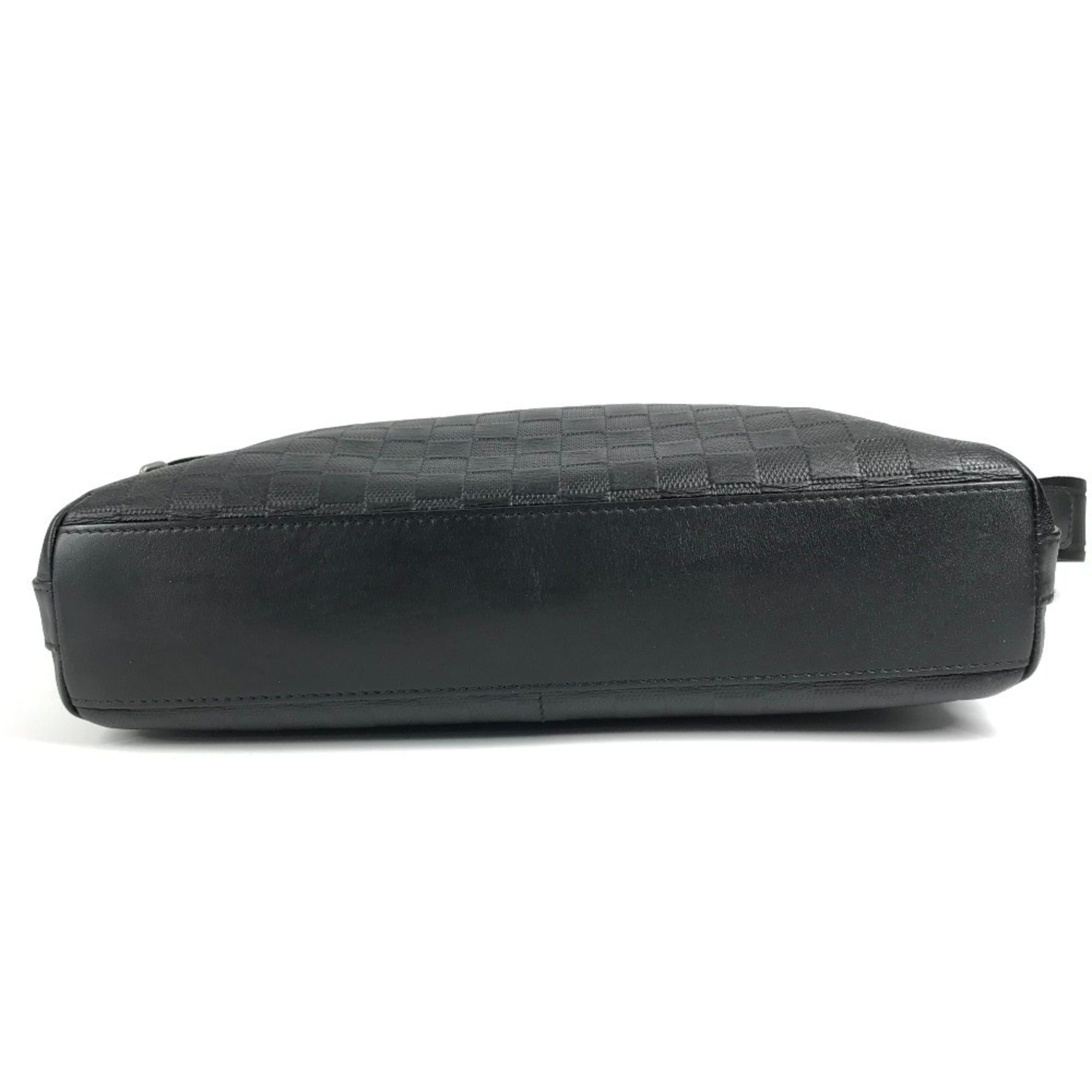Louis Vuitton LOUIS VUITTON N41201 Damier Infini Calypso MM Bag, Messenger Shoulder Leather, Men's and Women's, Onyx Black Size ONE SIZE - 5 Thumbnail