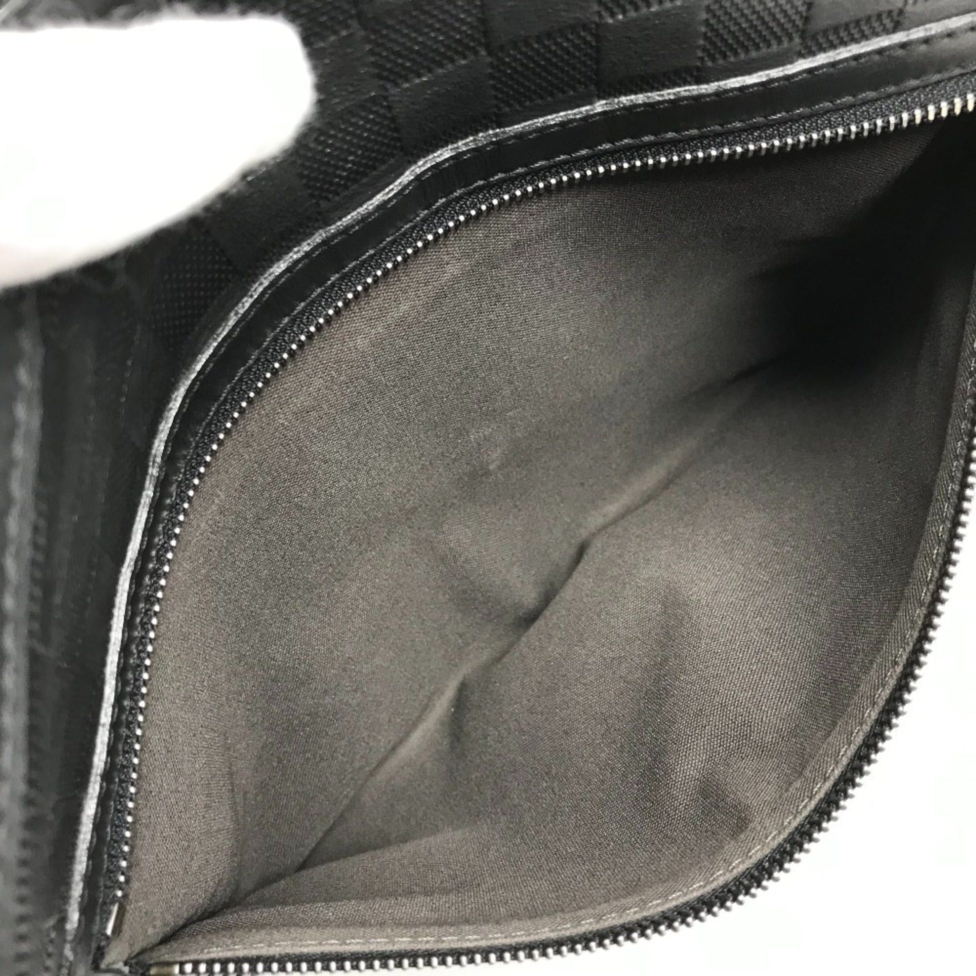 Louis Vuitton LOUIS VUITTON N41201 Damier Infini Calypso MM Bag, Messenger Shoulder Leather, Men's and Women's, Onyx Black Size ONE SIZE - 14 Thumbnail