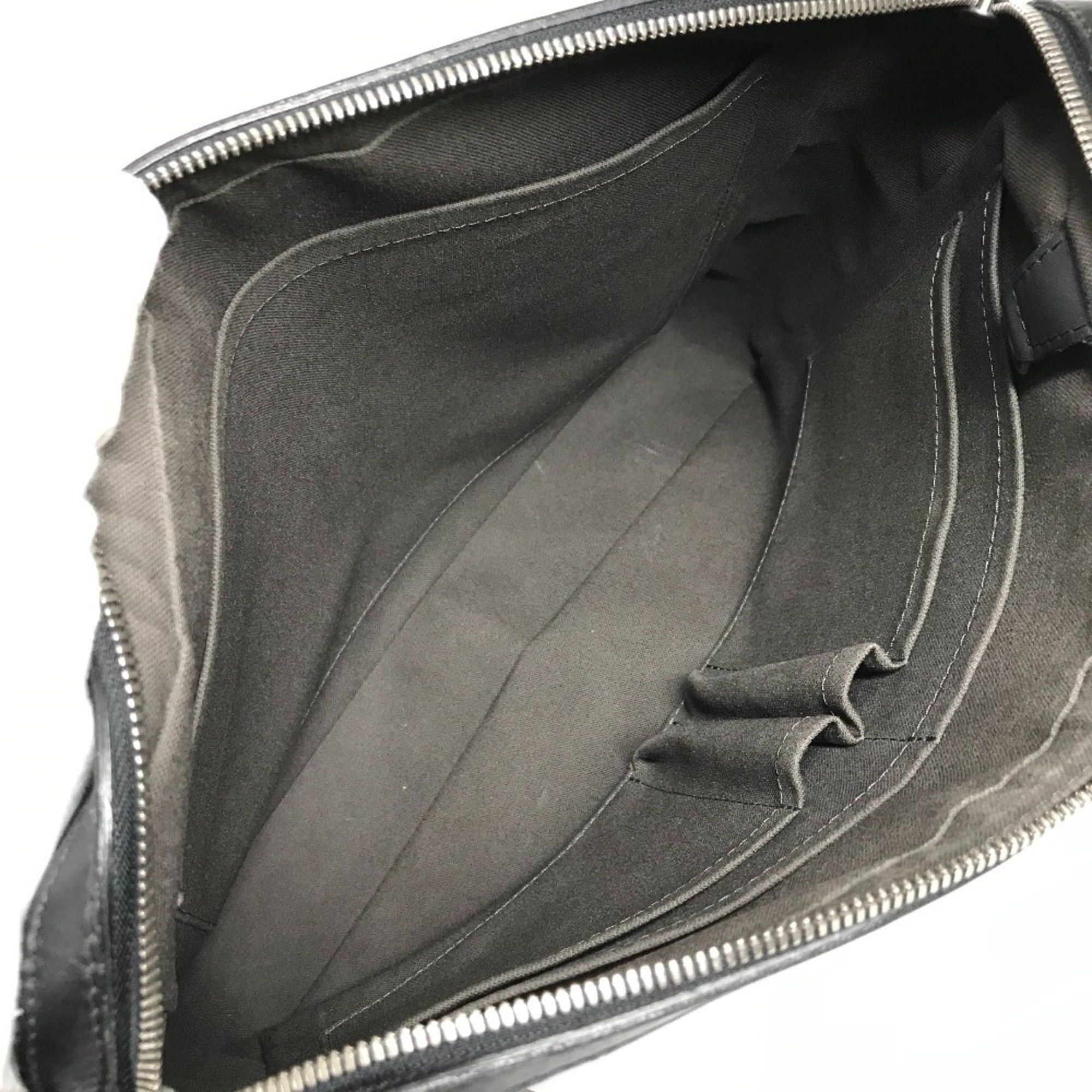 Louis Vuitton LOUIS VUITTON N41201 Damier Infini Calypso MM Bag, Messenger Shoulder Leather, Men's and Women's, Onyx Black Size ONE SIZE - 12 Thumbnail