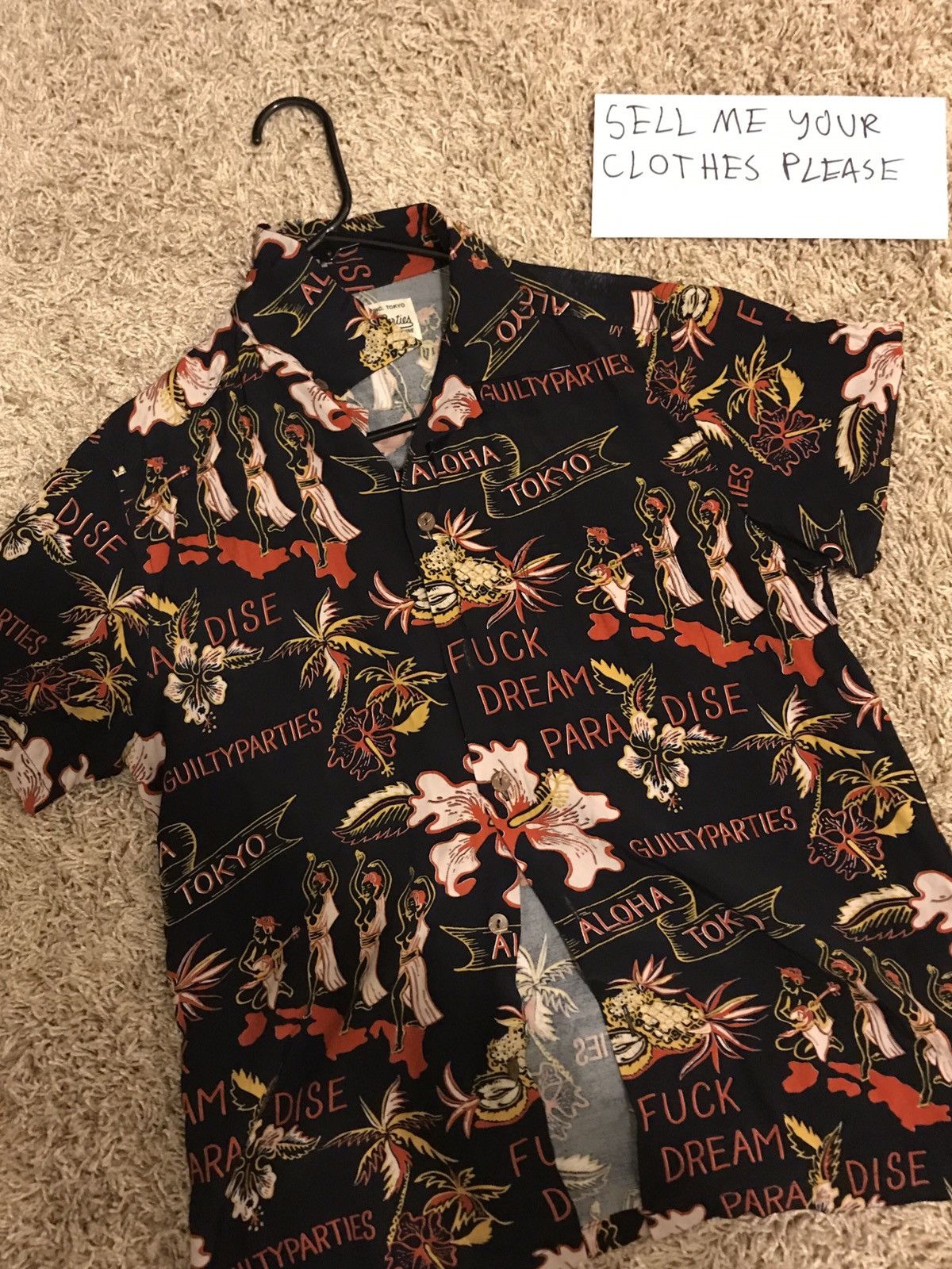 Wacko Maria Wacko Maria “fuck Dream Paradise” Aloha Shirt | Grailed