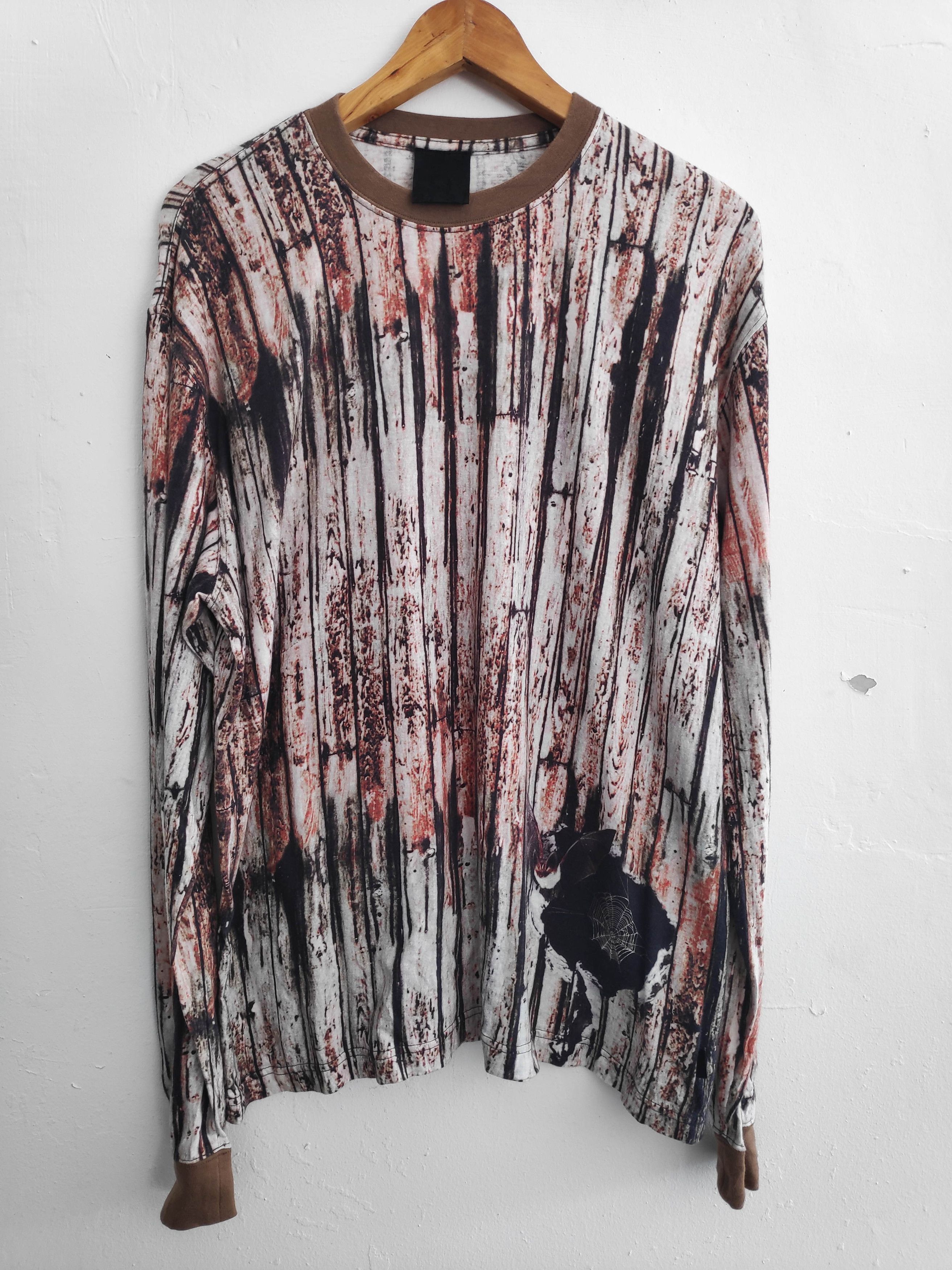 Japanese Brand × Swagger Spider Bat Cave Scenery Abstract Design Long Sleeve T Shirt Size US XL / EU 56 / 4 - 1 Thumbnail