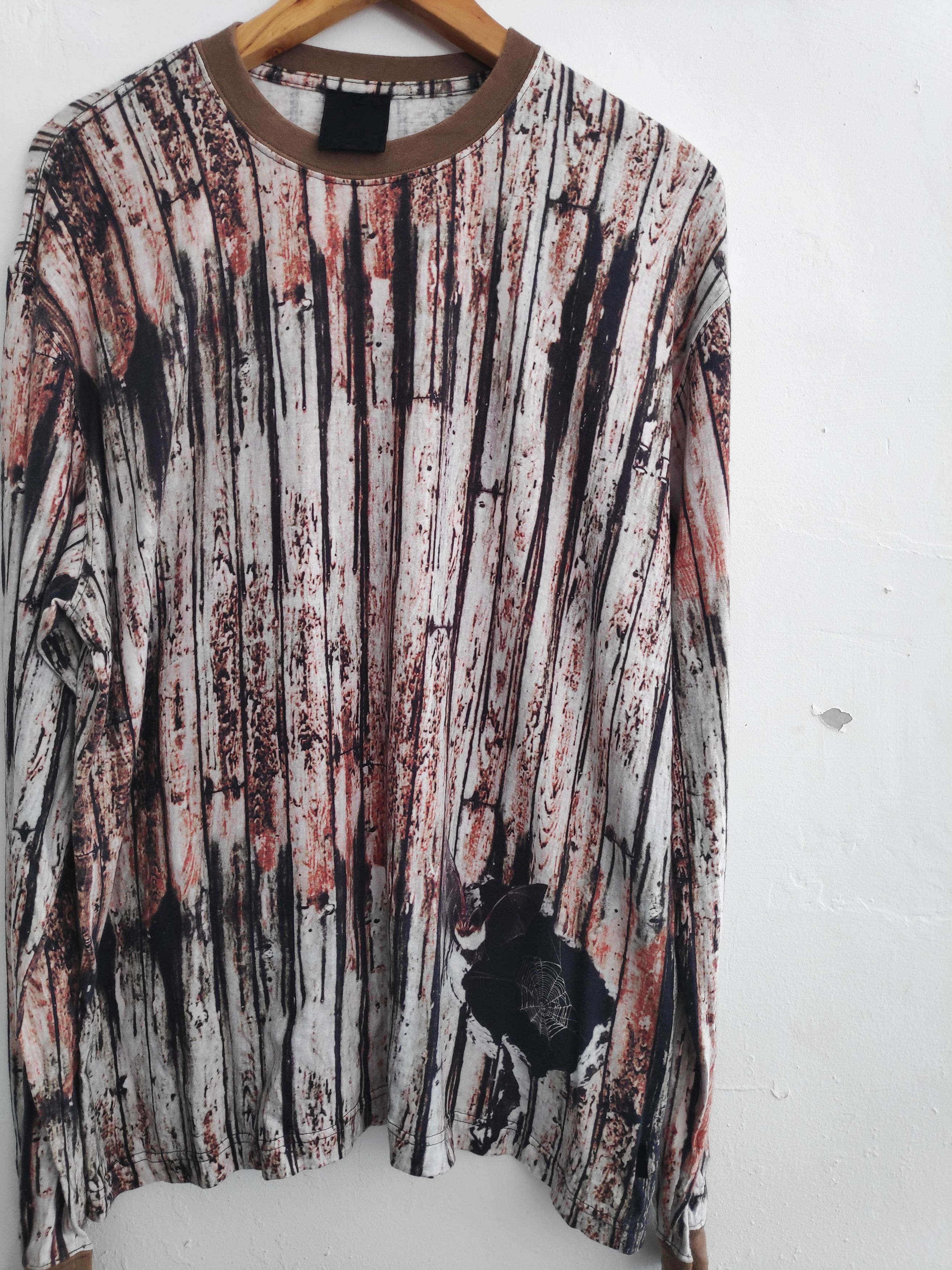 Japanese Brand × Swagger Spider Bat Cave Scenery Abstract Design Long Sleeve T Shirt Size US XL / EU 56 / 4 - 3 Thumbnail