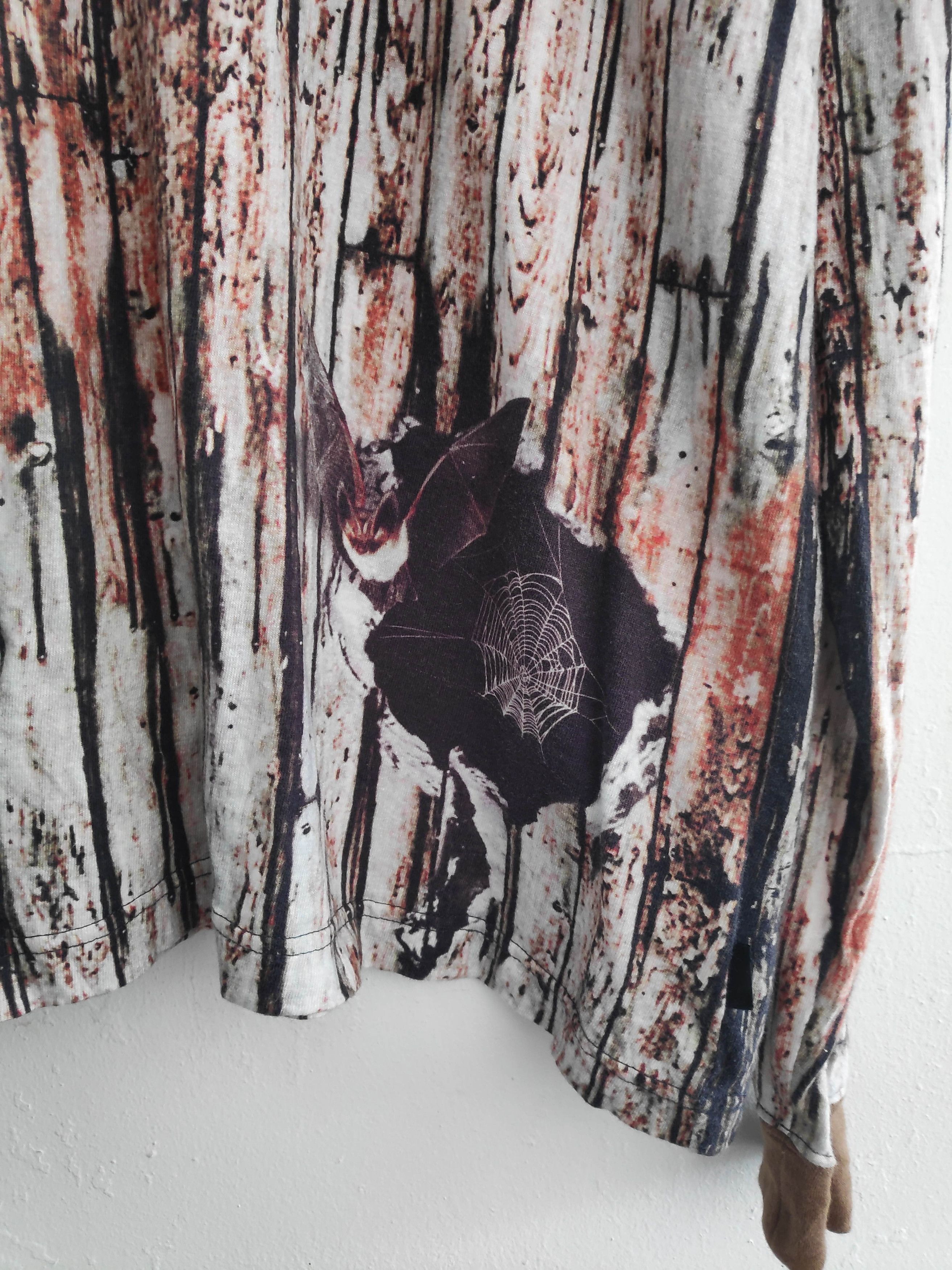 Japanese Brand × Swagger Spider Bat Cave Scenery Abstract Design Long Sleeve T Shirt Size US XL / EU 56 / 4 - 4 Thumbnail