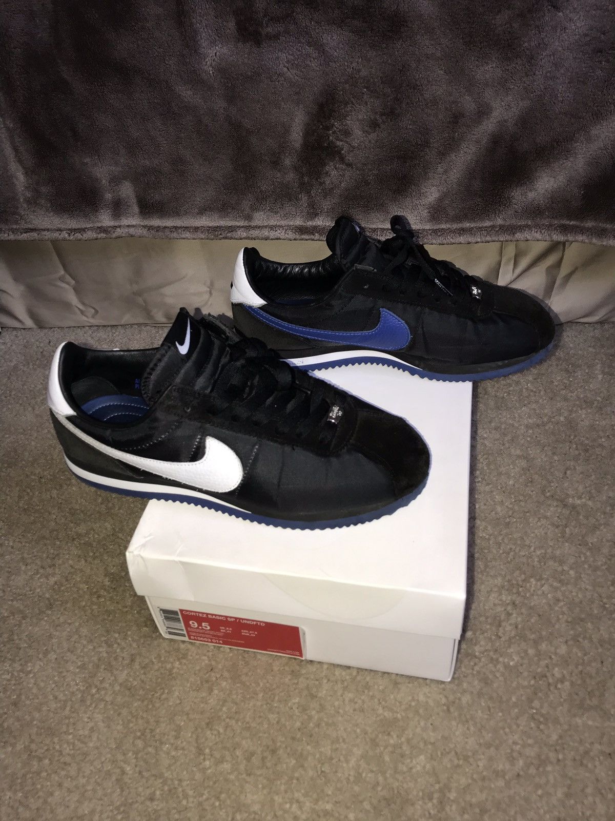 Nike Undefeated Undefeated x Nike Cortez Los Angeles Black Blue whiteUNDFTD Grailed