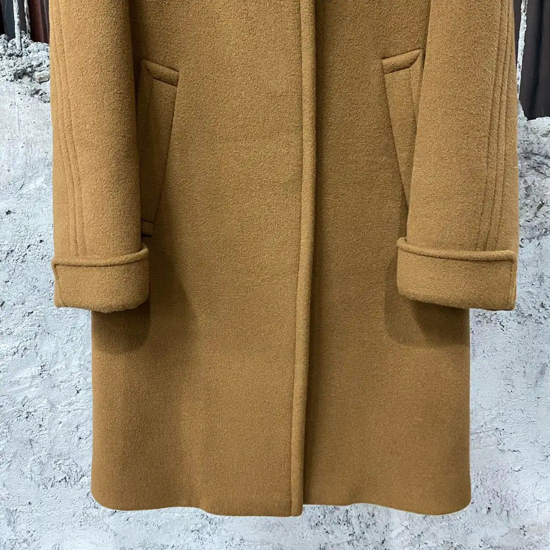 Burberry BURBERRY One Size Winter dark brown wool Women's long coat Size M / US 6-8 / IT 42-44 - 4 Thumbnail