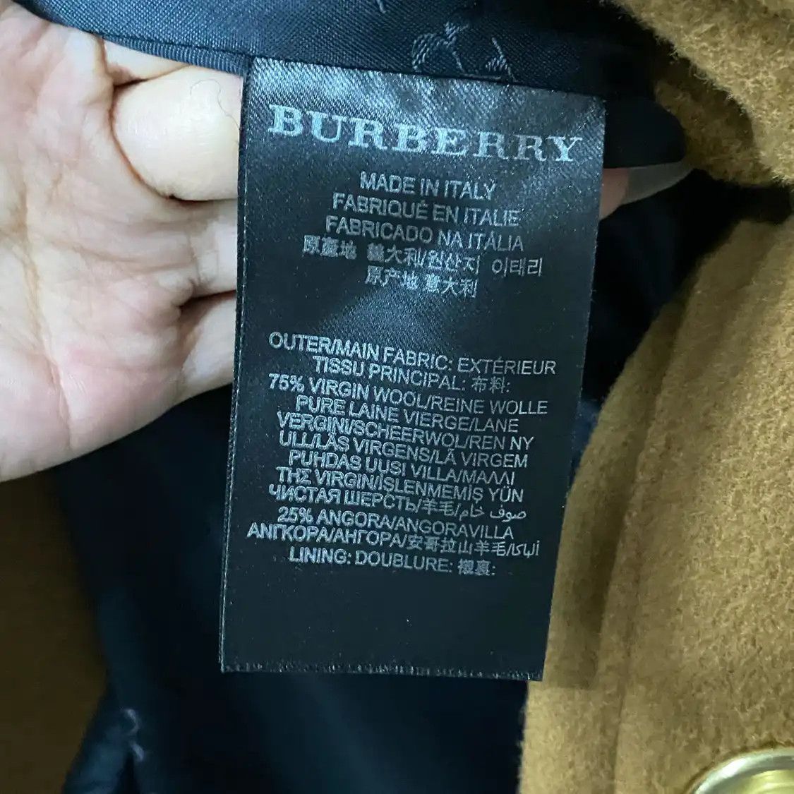 Burberry BURBERRY One Size Winter dark brown wool Women's long coat Size M / US 6-8 / IT 42-44 - 5 Thumbnail