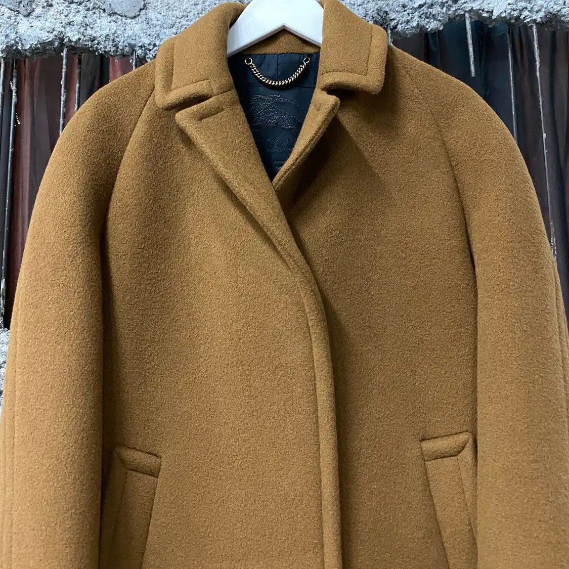 Burberry BURBERRY One Size Winter dark brown wool Women's long coat Size M / US 6-8 / IT 42-44 - 3 Thumbnail