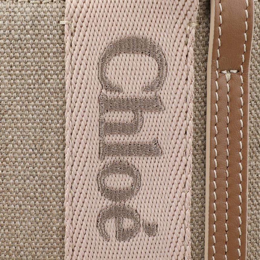 Chloe Linen Woody Mini Tote Bag Size ONE SIZE - 9 Thumbnail