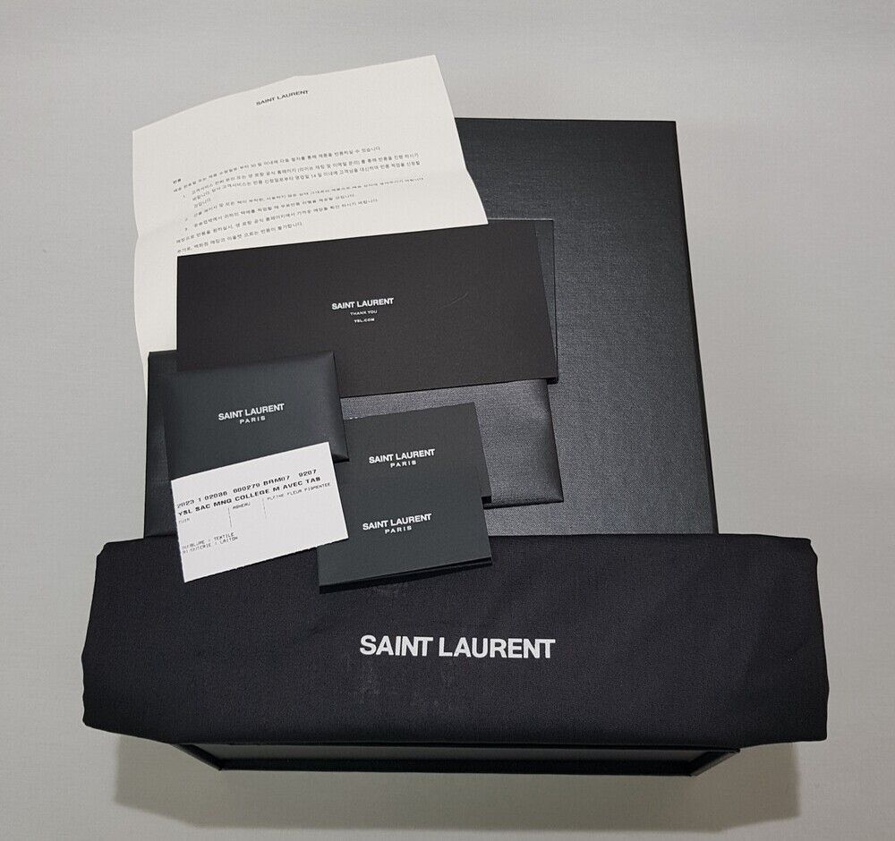 Yves Saint Laurent White Vintage College Monogram Satchel Medium Size ONE SIZE - 10 Thumbnail