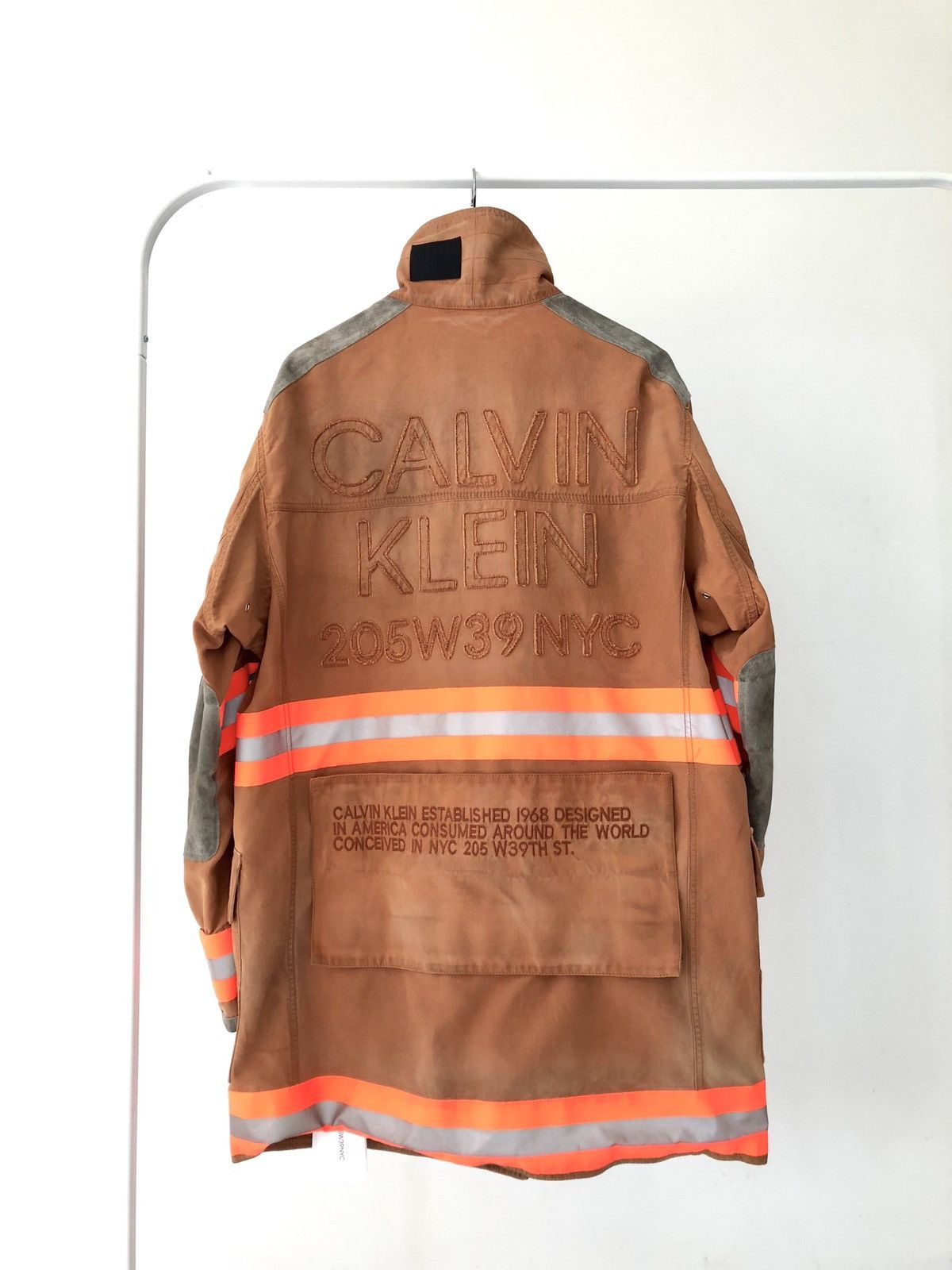 Calvin Klein 205W39NYC × Raf Simons RARE RUNWAY szL Distressed Aged ...