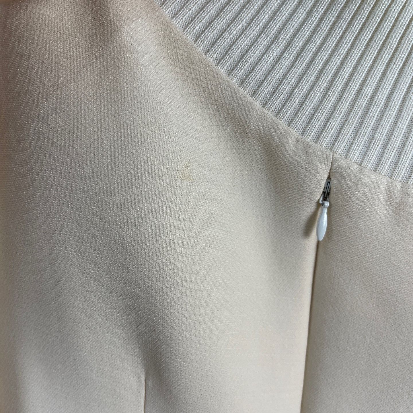 Dior Wool Silk Blend Ribbed Neck Mini Dress Size FR 36 main image 1