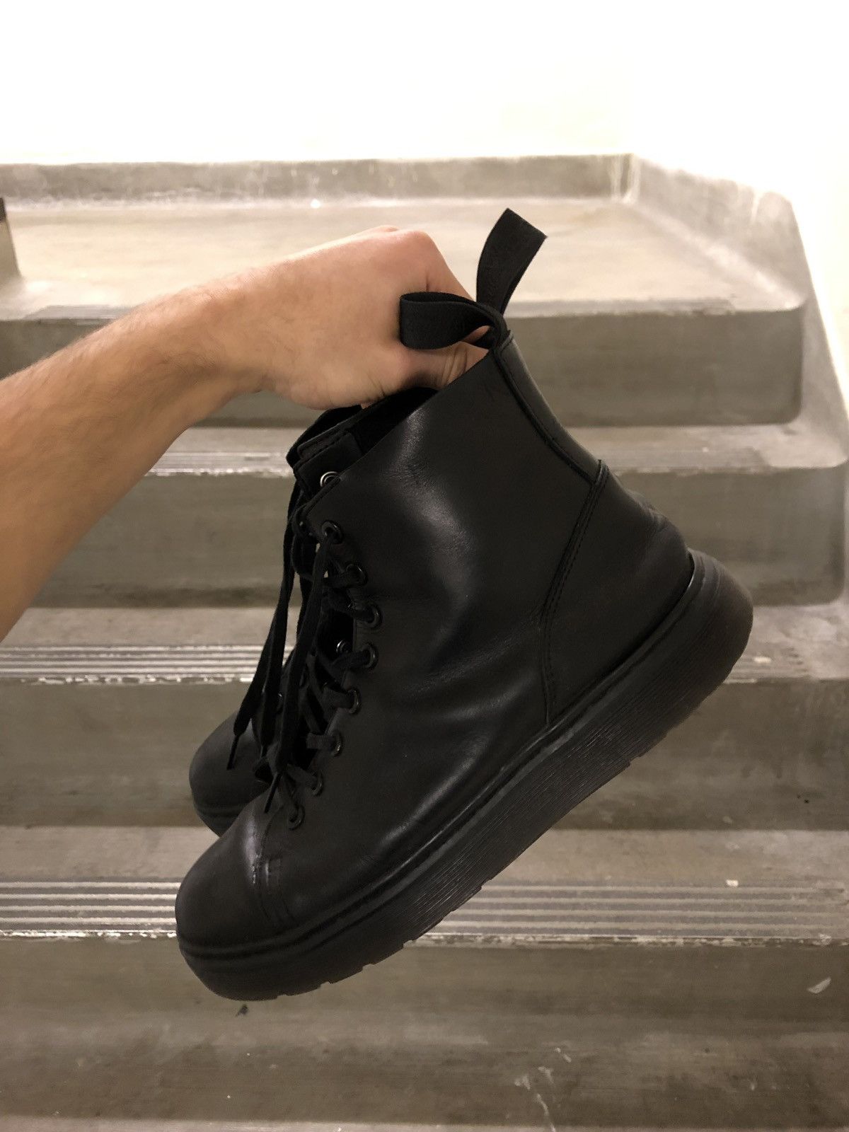 Dr. Martens Black Talib Combat Boots Grailed