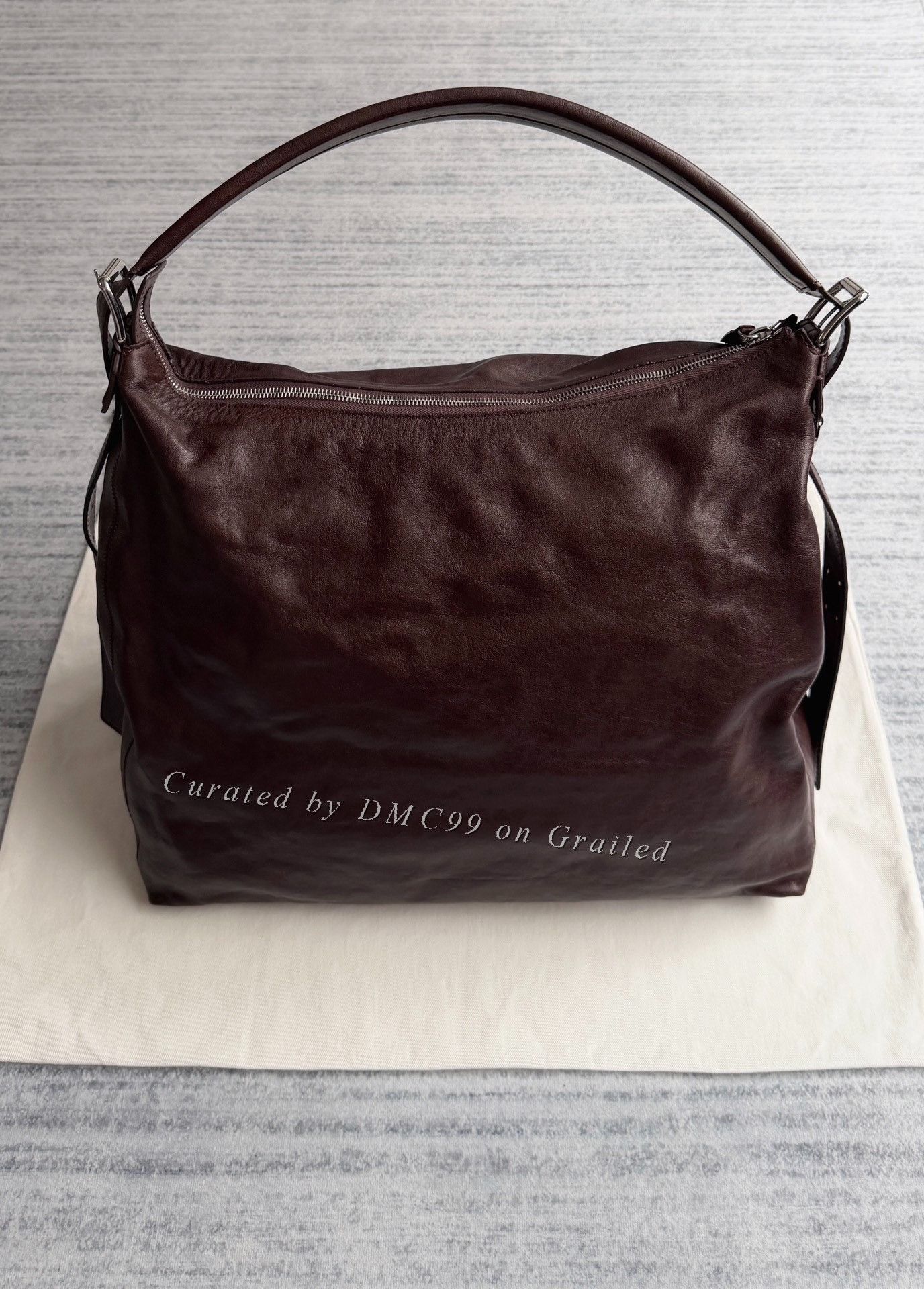 Lemaire Lemaire Belted Hobo Leather Tote Size ONE SIZE - 2 Thumbnail