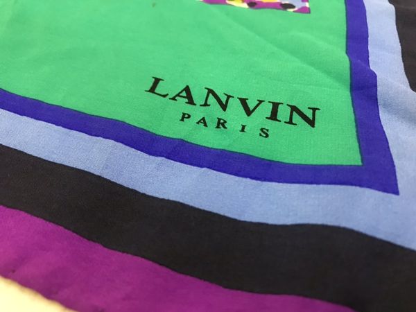 Lanvin 💥💥LANVIN PARIS SILK SCARF FLORAL NEAR MINT | Grailed