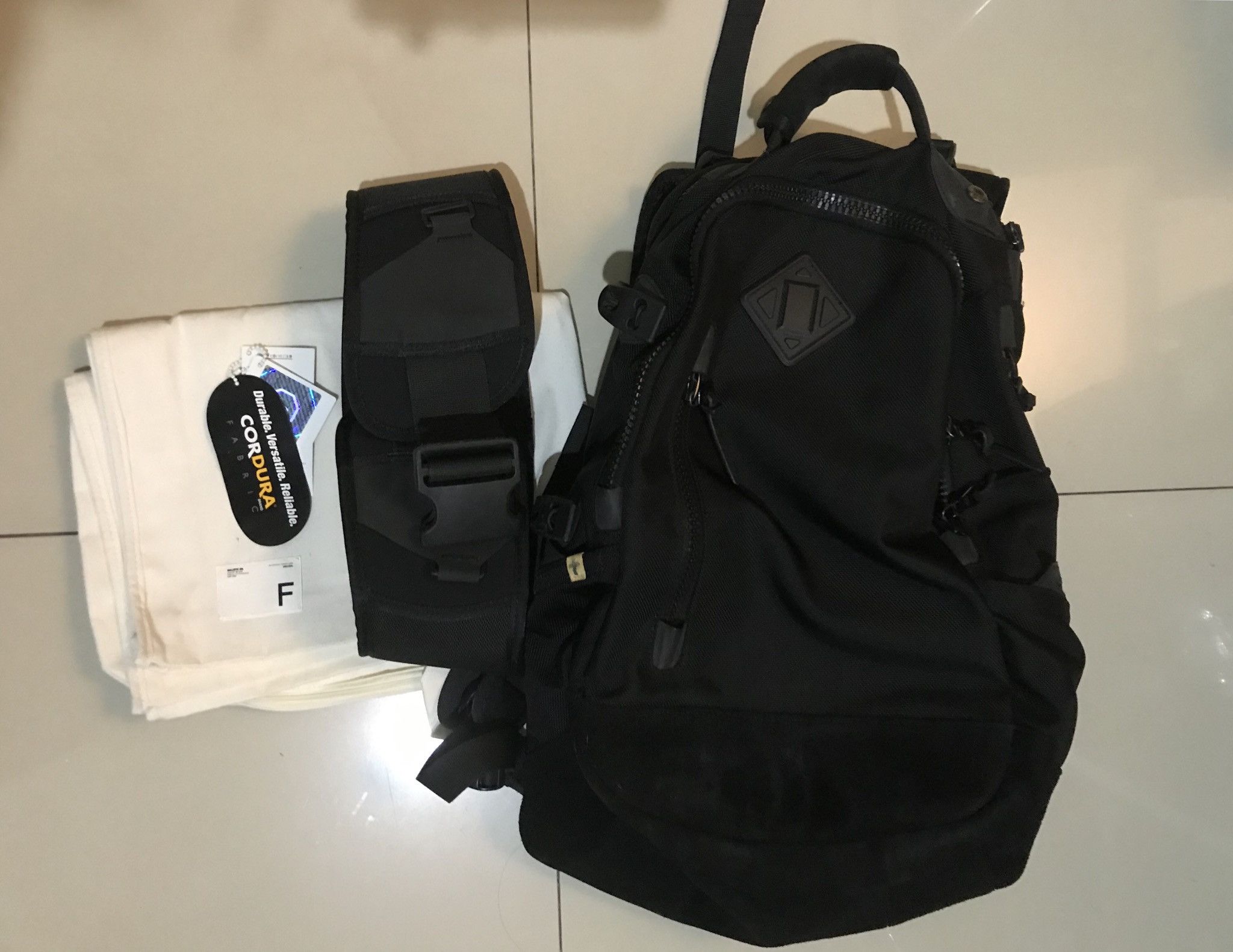 Visvim Visvim Ballistic 20L Backpack Black Suede | Grailed