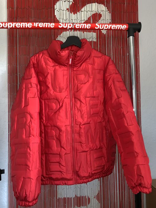 Supreme bonded logo outlet down jacket