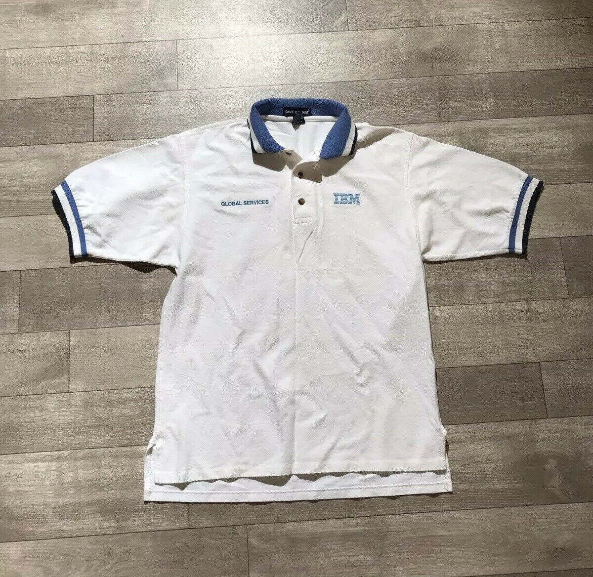 IBM Embroidered Swingster polo shirt USA Made - Polos