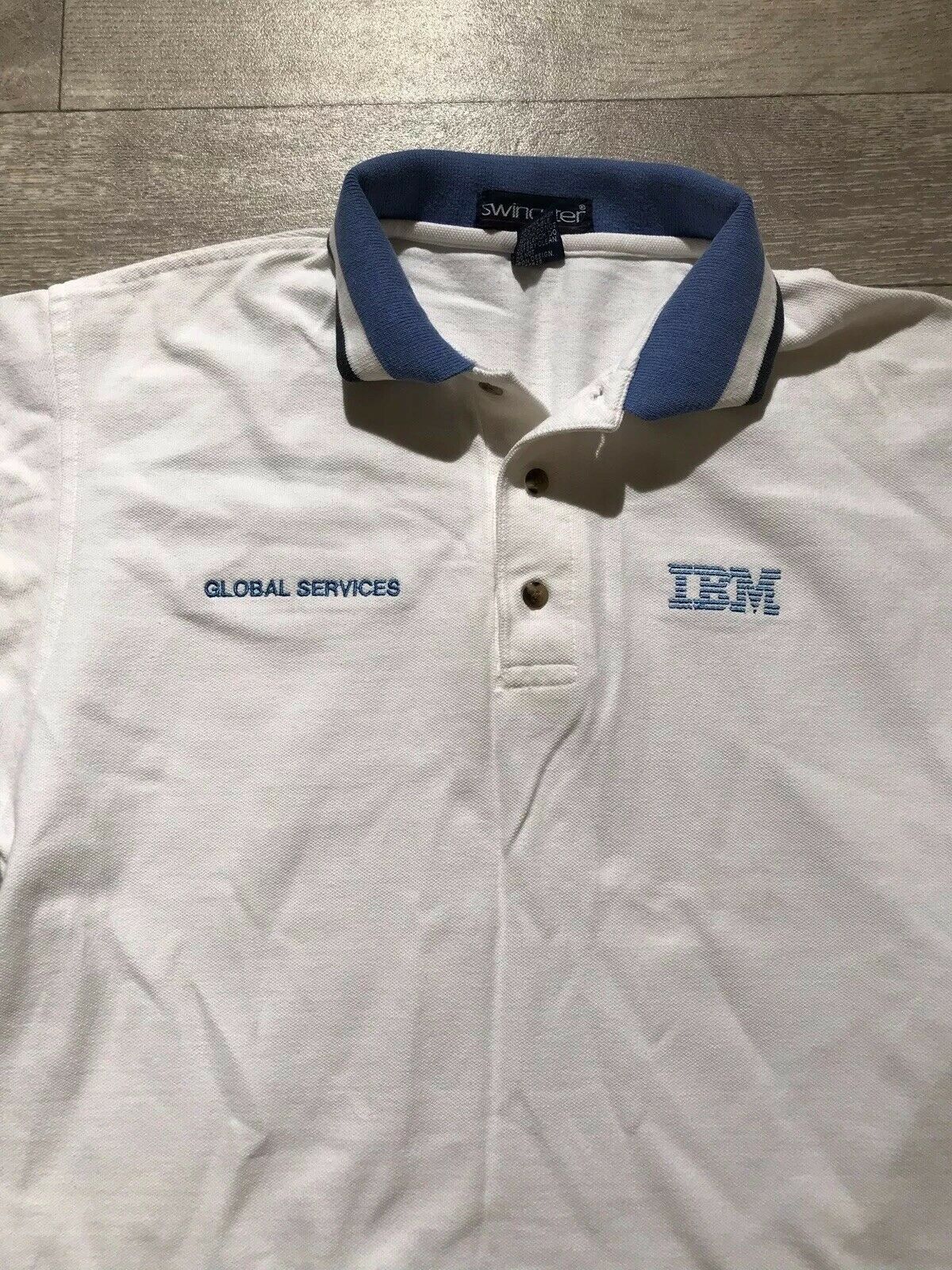 IBM Embroidered Swingster polo shirt USA Made - Polos