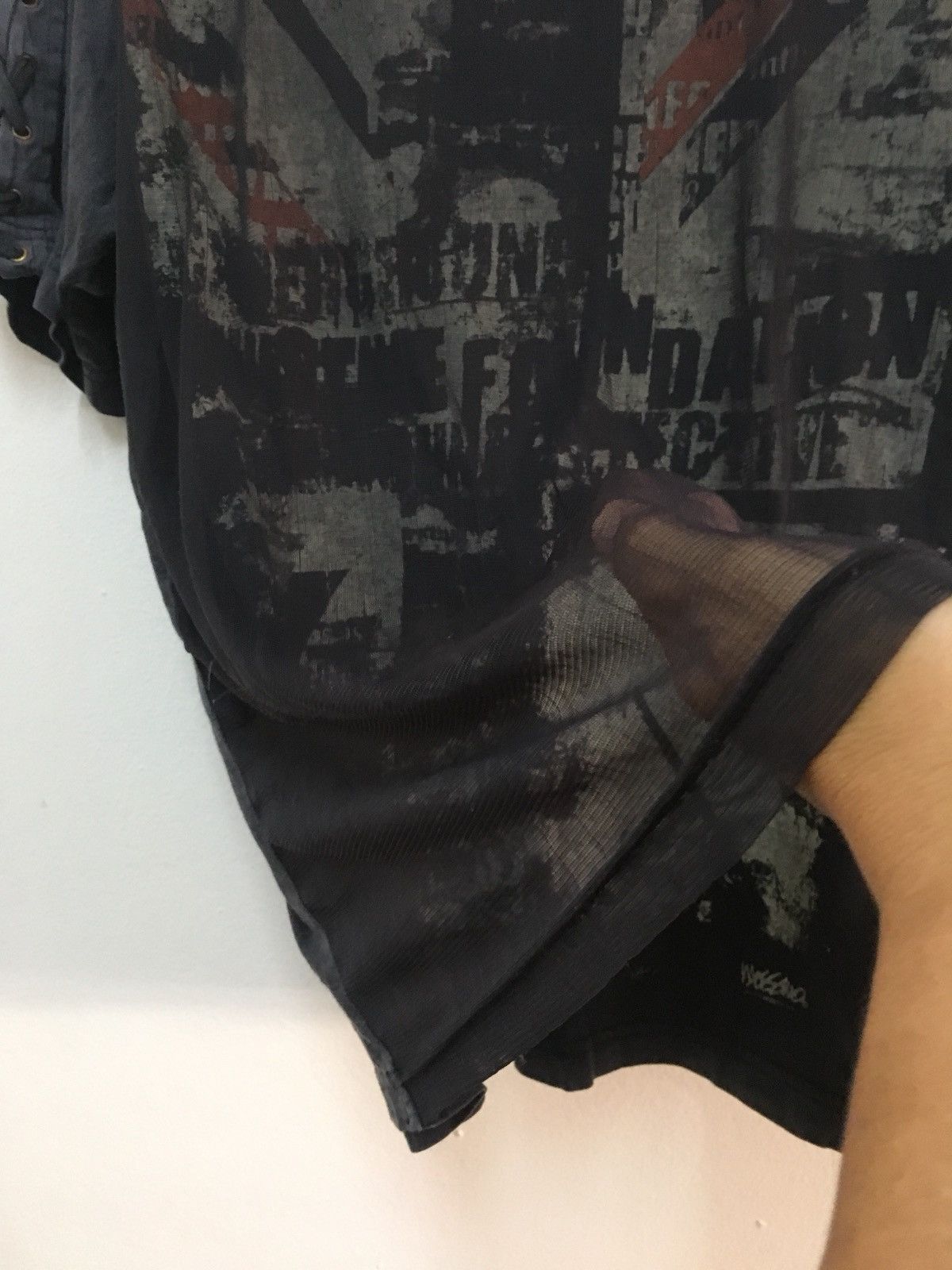 Mossimo Mossimo T Shirt Short Sleeve Punk Gothic Shirt Double Layer Size US M / EU 48-50 / 2 - 3 Thumbnail