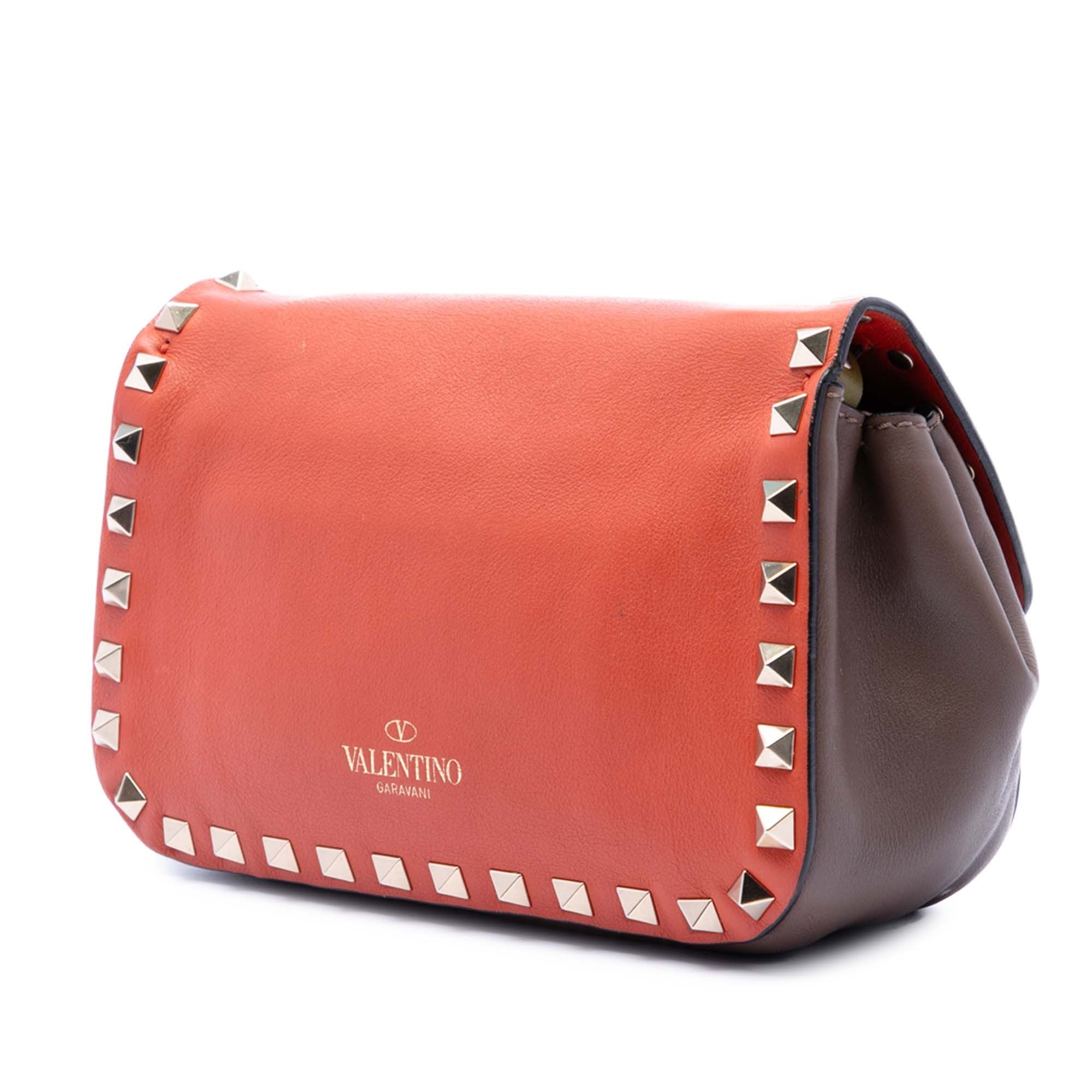 Valentino Tricolor Leather Rockstud Flip Lock Flap Size ONE SIZE - 2 Thumbnail