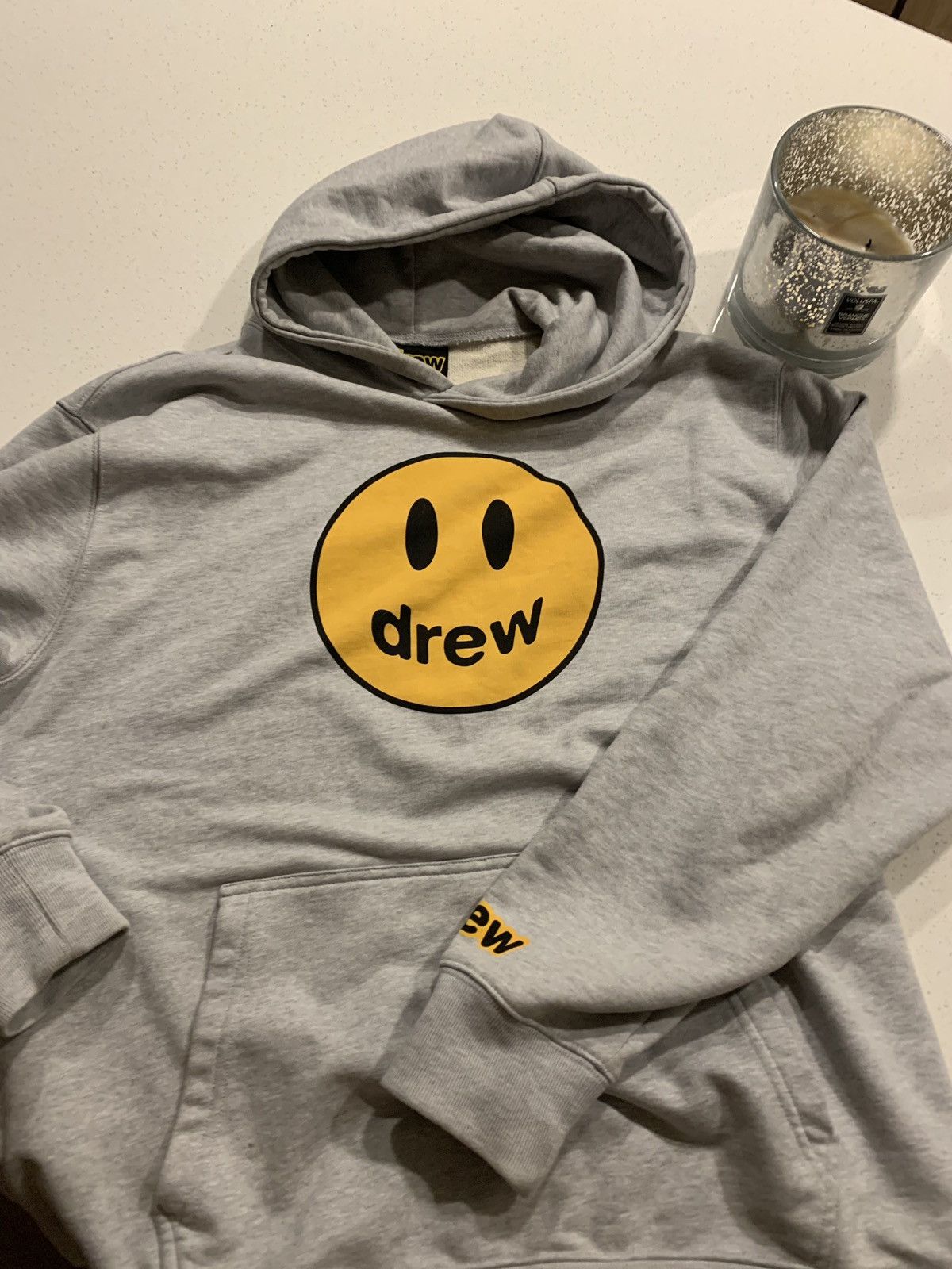 Drew house grey hoodie hotsell
