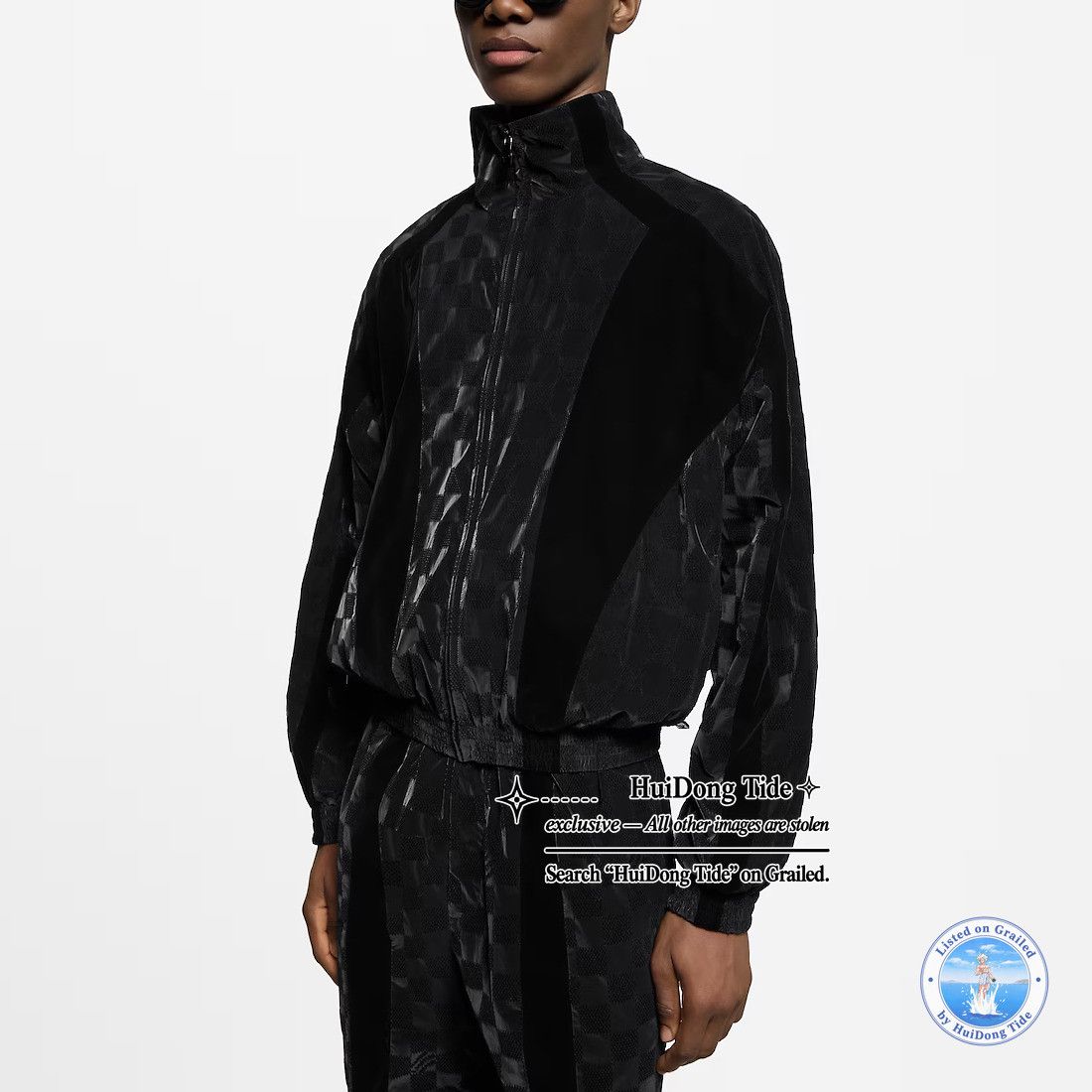 Louis Vuitton Louis Vuitton Damier Flocked Track Jacket Size 48 Size US M / EU 48-50 / 2 - 12 Thumbnail