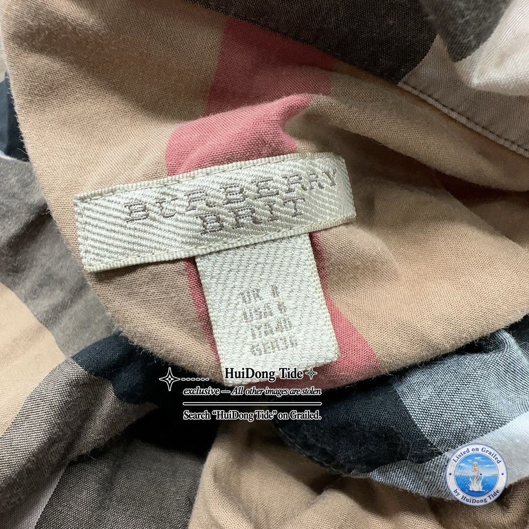Burberry Burberry Check Print Cotton Shirt Dress Size 8 Size M / US 6-8 / IT 42-44 - 4 Thumbnail