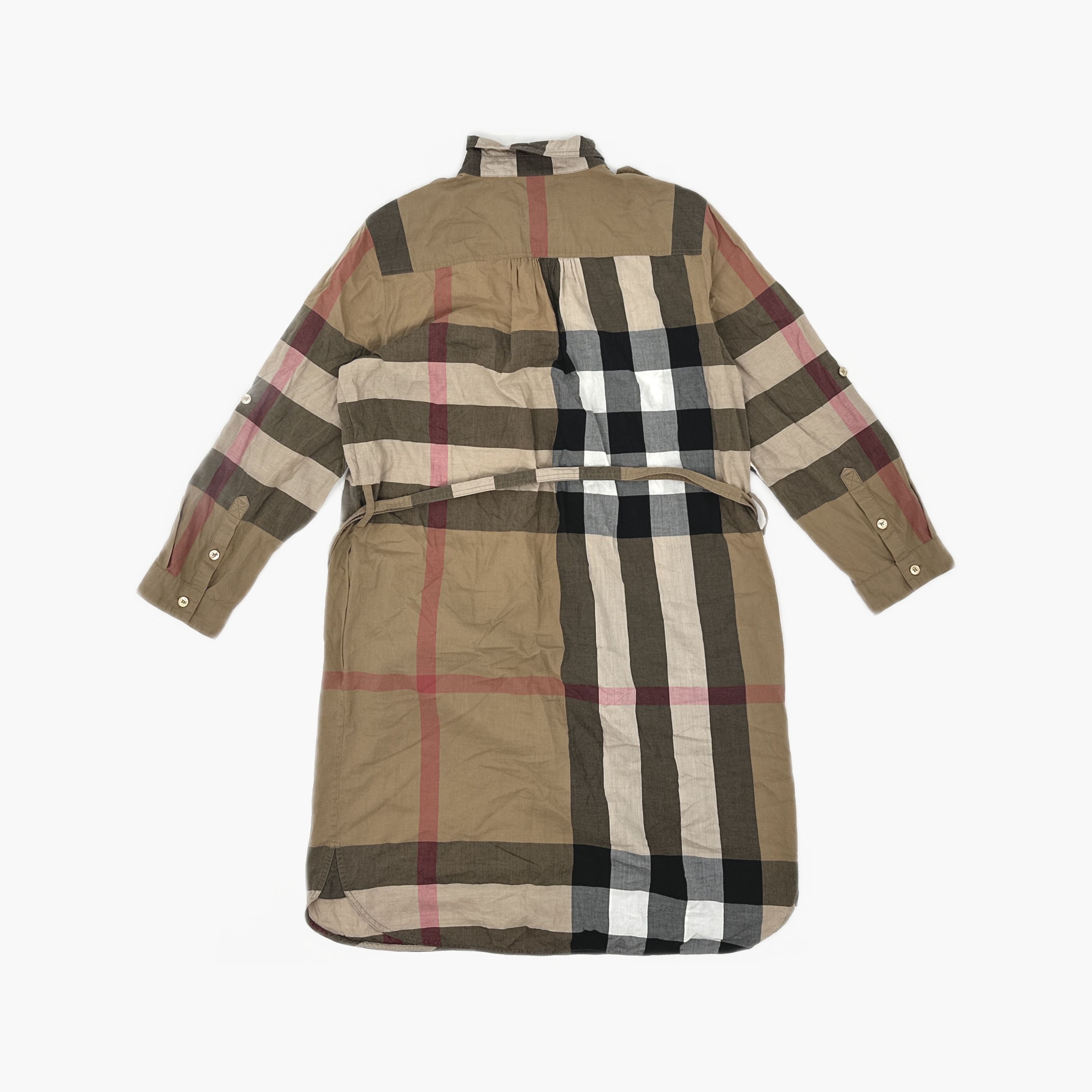 Burberry Burberry Check Print Cotton Shirt Dress Size 8 Size M / US 6-8 / IT 42-44 - 2 Thumbnail
