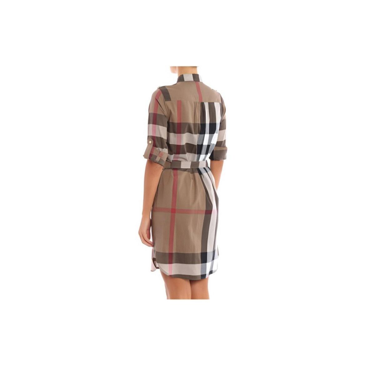 Burberry Burberry Check Print Cotton Shirt Dress Size 8 Size M / US 6-8 / IT 42-44 - 15 Thumbnail