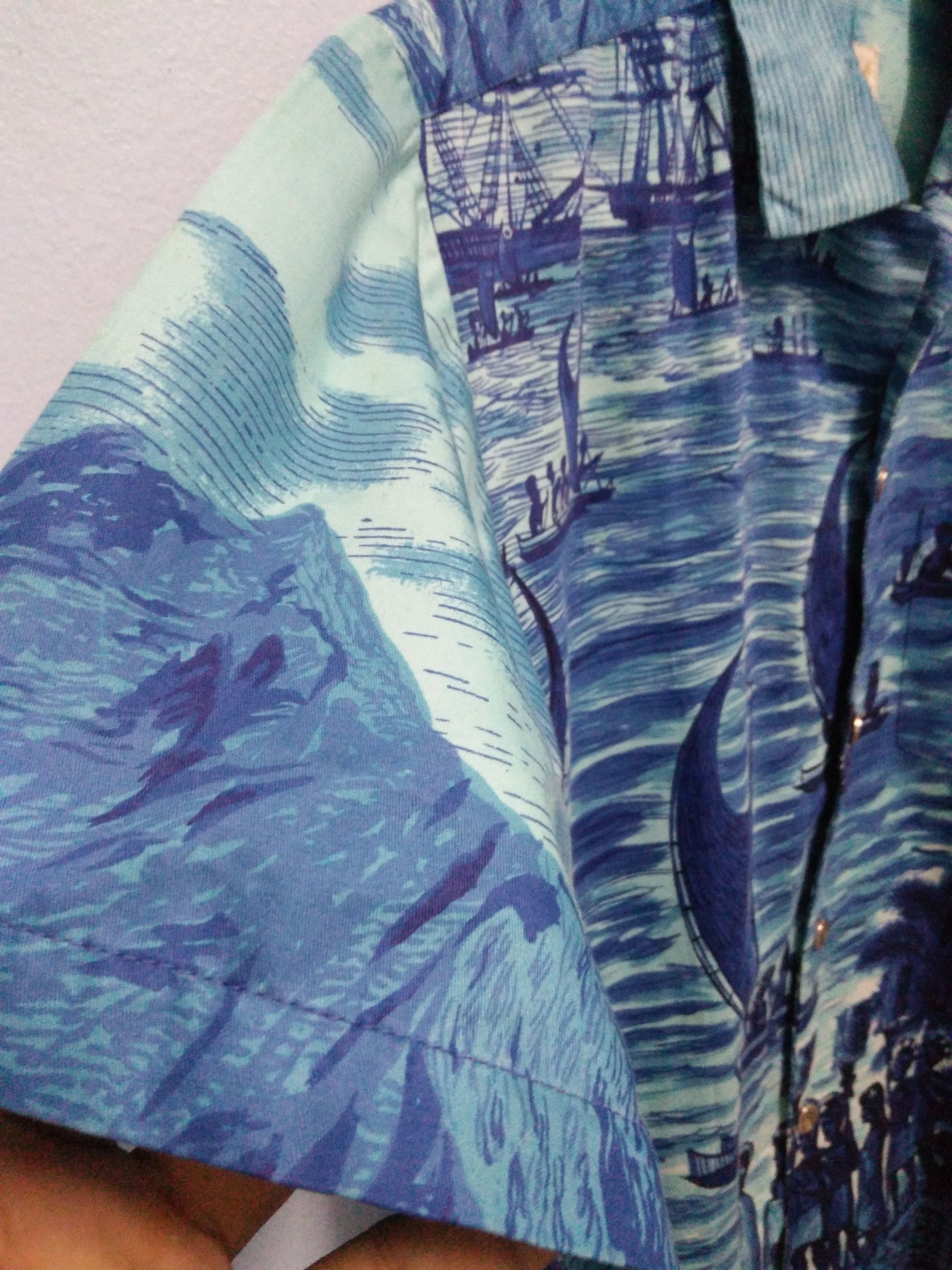 Vintage Vintage 50s Hawaii shirt Metal Button Up Rare Design Size US XL / EU 56 / 4 - 8 Thumbnail