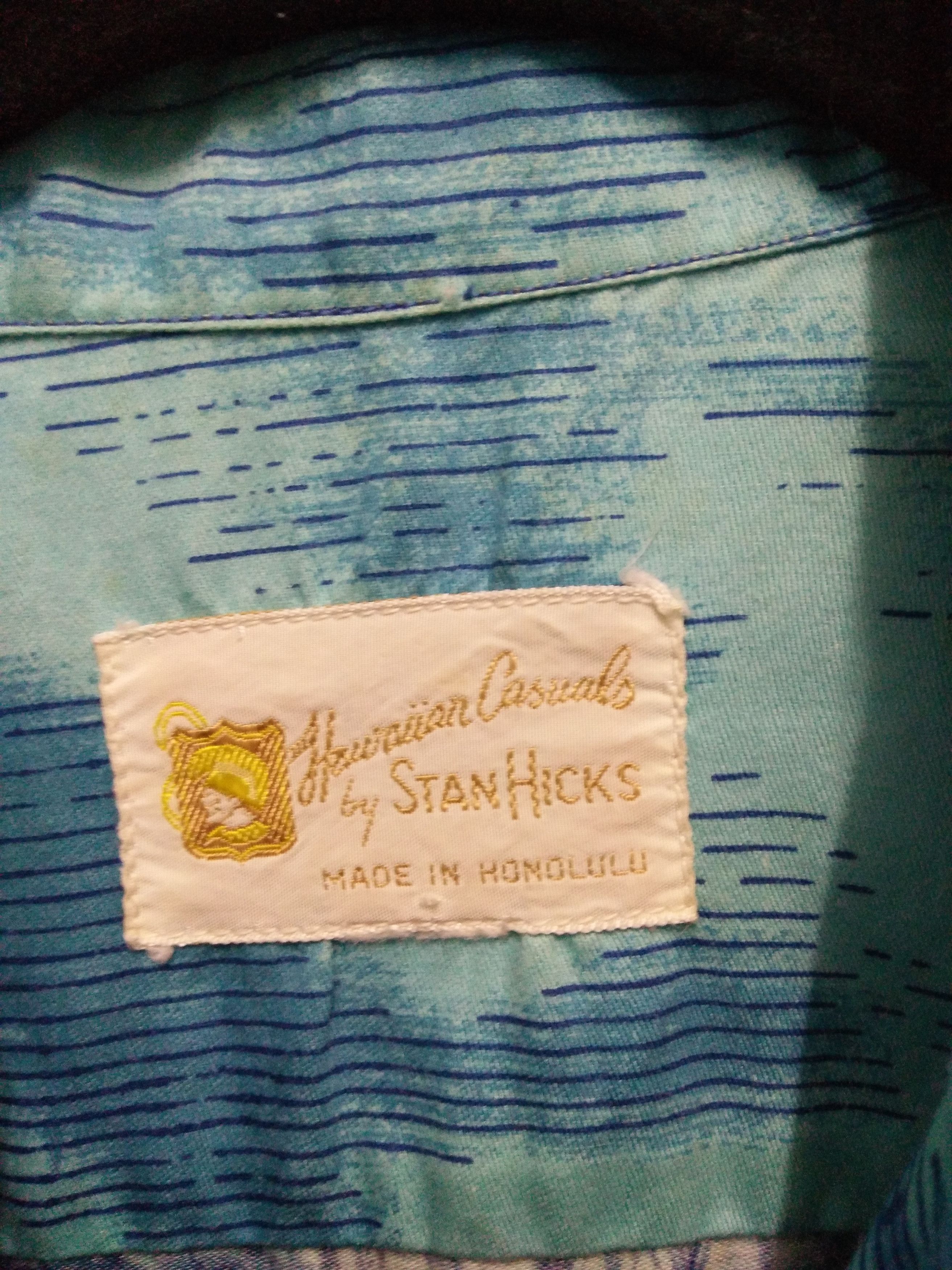 Vintage Vintage 50s Hawaii shirt Metal Button Up Rare Design Size US XL / EU 56 / 4 - 5 Thumbnail